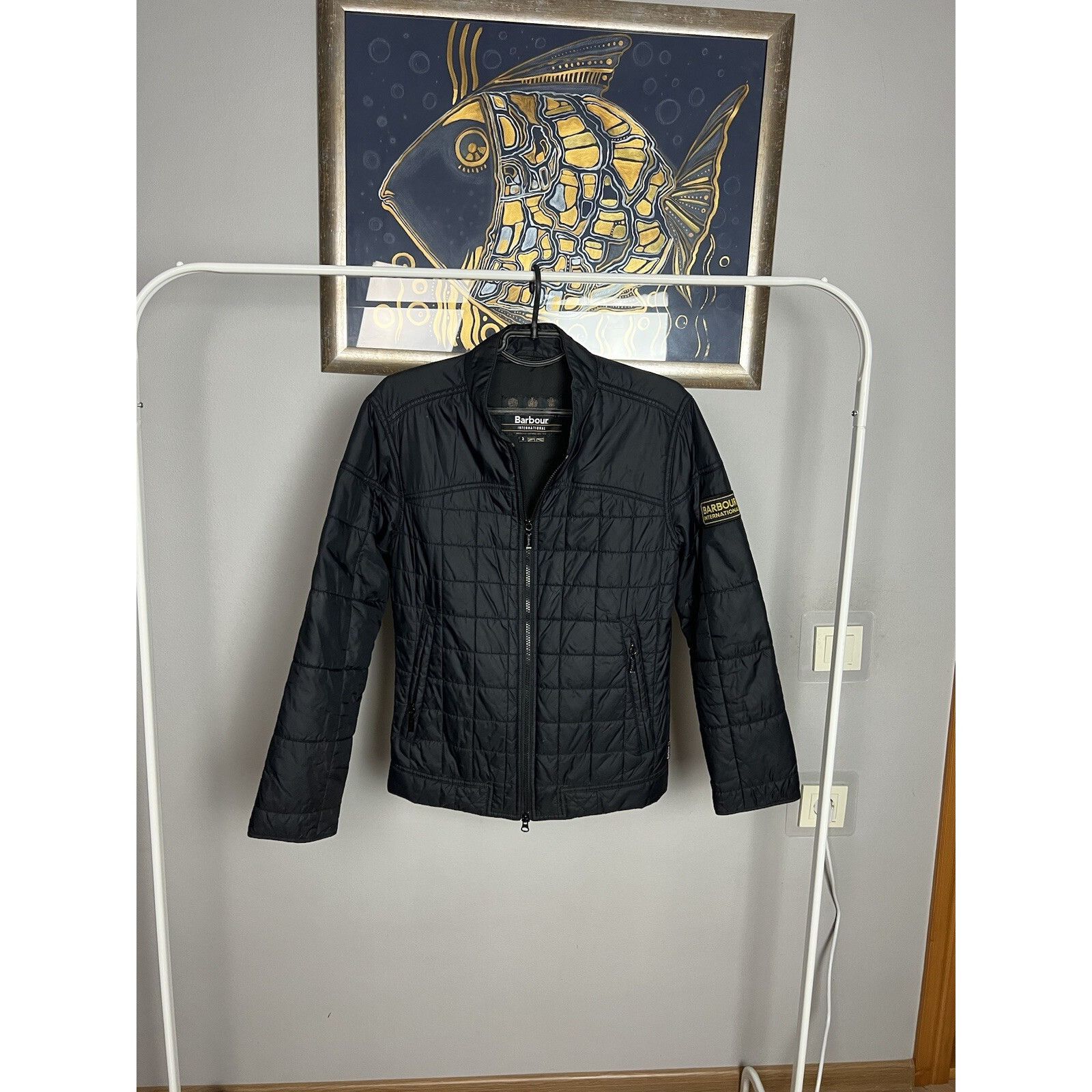 Barbour Barbour Burnout Quilt Men`s Black Quilted Jacket Size S Size US S / EU 44-46 / 1 - 7 Thumbnail