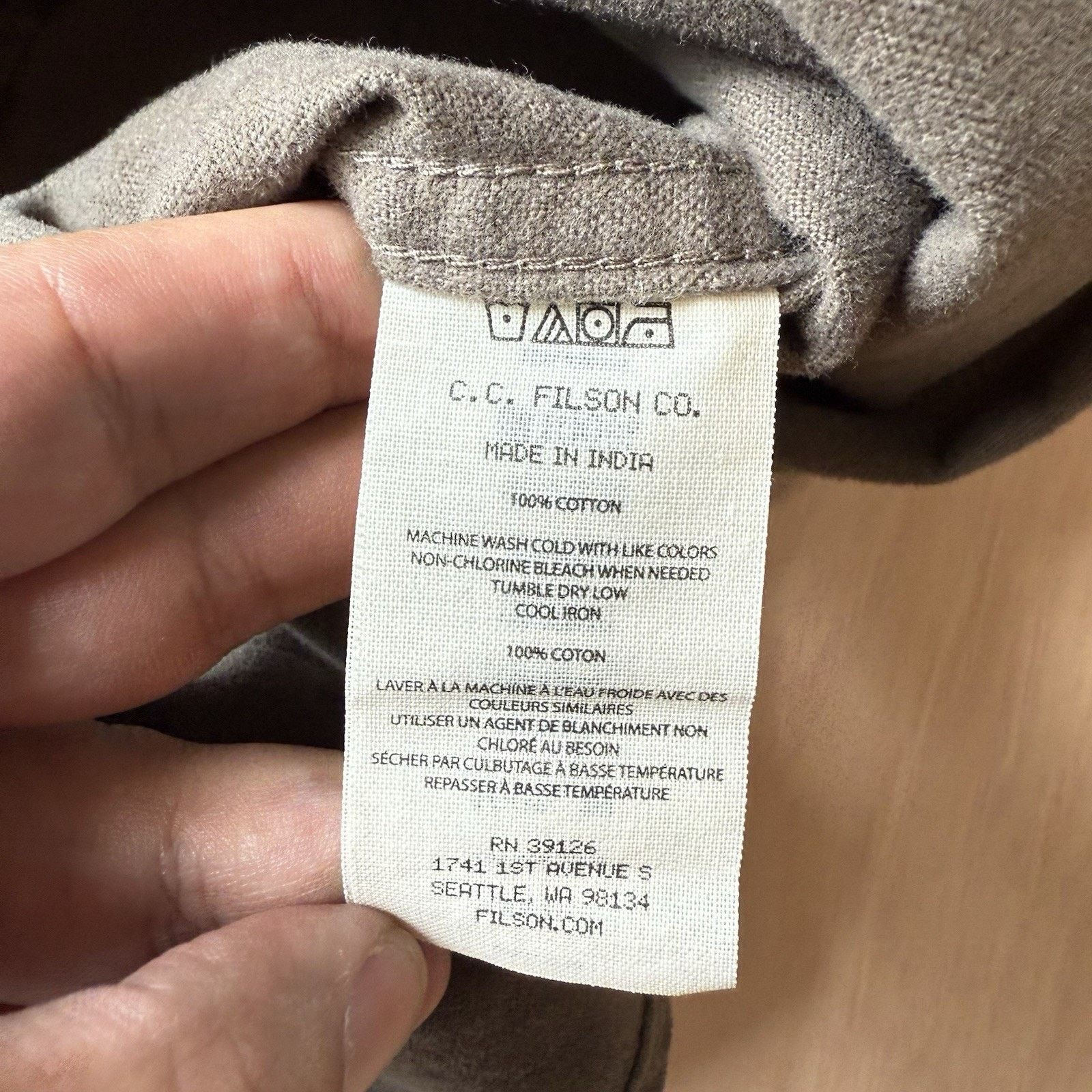 コットン Filson Smokey Bear Shirt S Multicolor Field Flannel Heavy