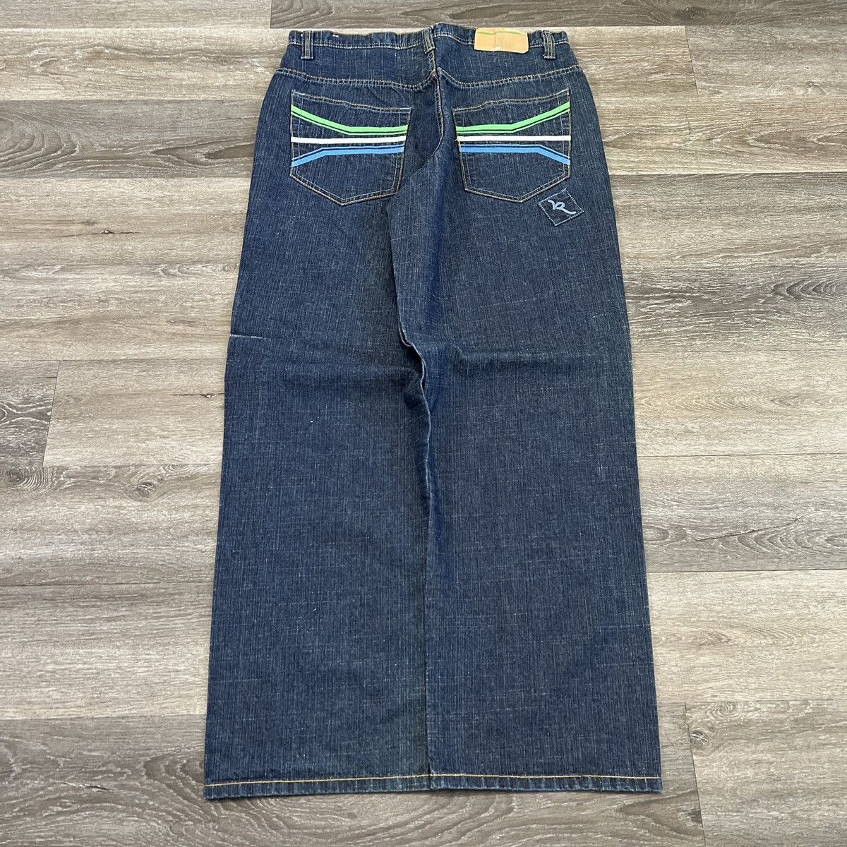 Crazy Vintage Y2K Rocawear Baggy wide leg unique jeans