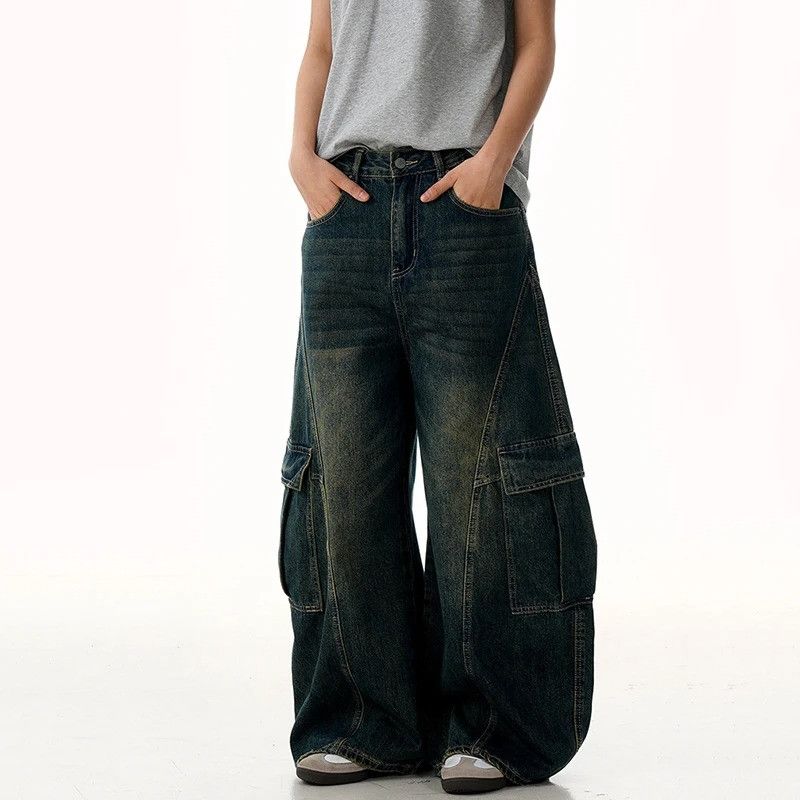 Jean Cargo Multi Pockets Jeans Size US 32 / EU 48 - 3 Thumbnail