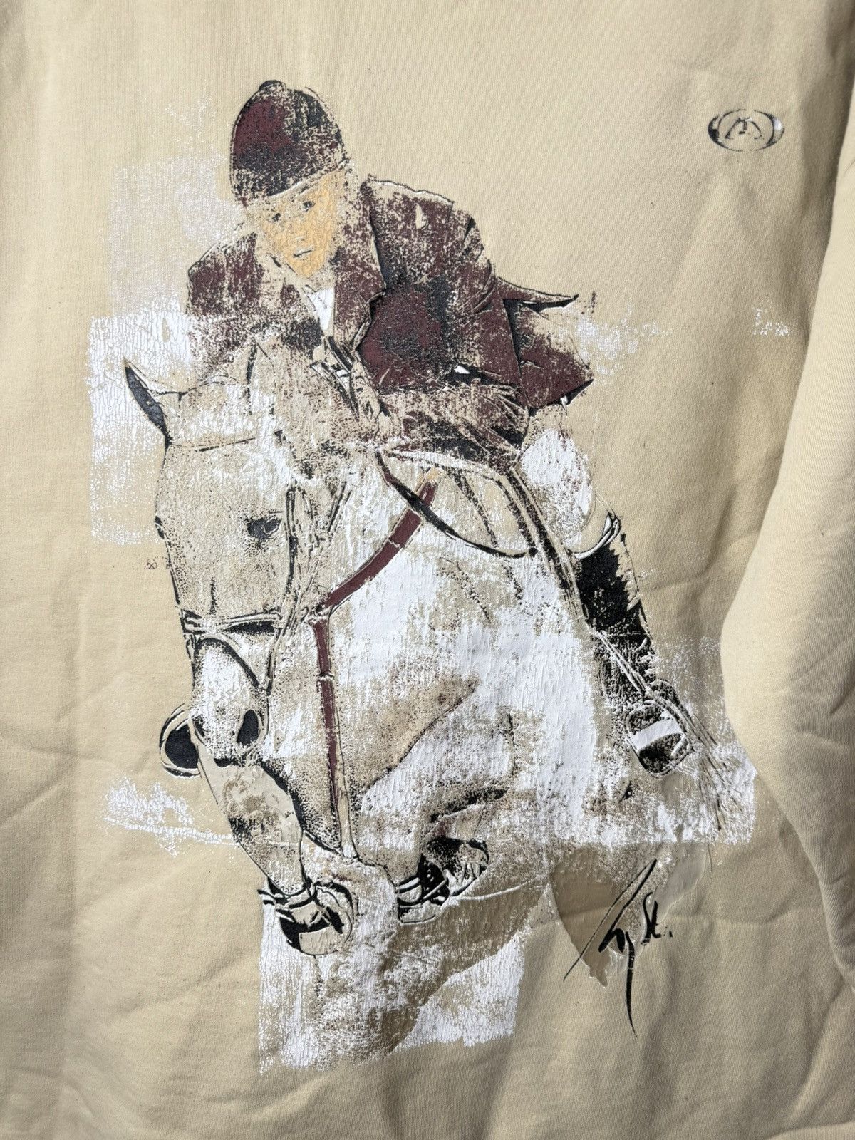 Cowboy Equipment Rare! Vintage 90’s Mystic Horse Rider Equestrian Sweatshirt Size US L / EU 52-54 / 3 - 9 Thumbnail