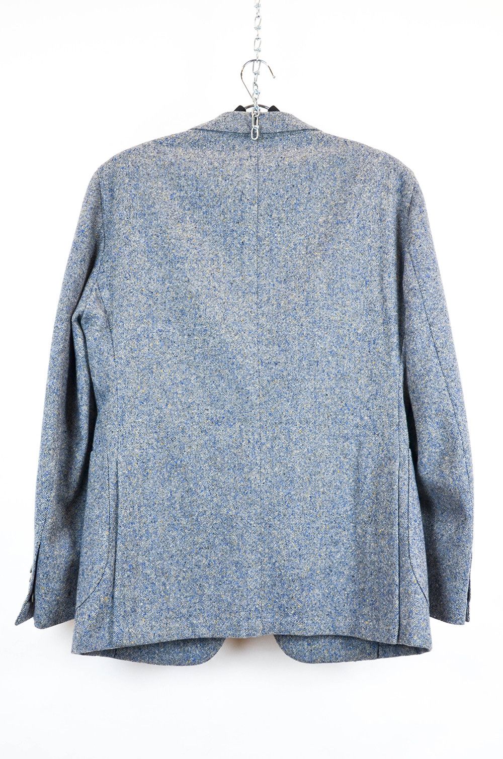 Luigi Borrelli Luigi Borrelli Napoli Blazer – Blue Tweed Wool – Size 52 Size 52R - 2 Thumbnail