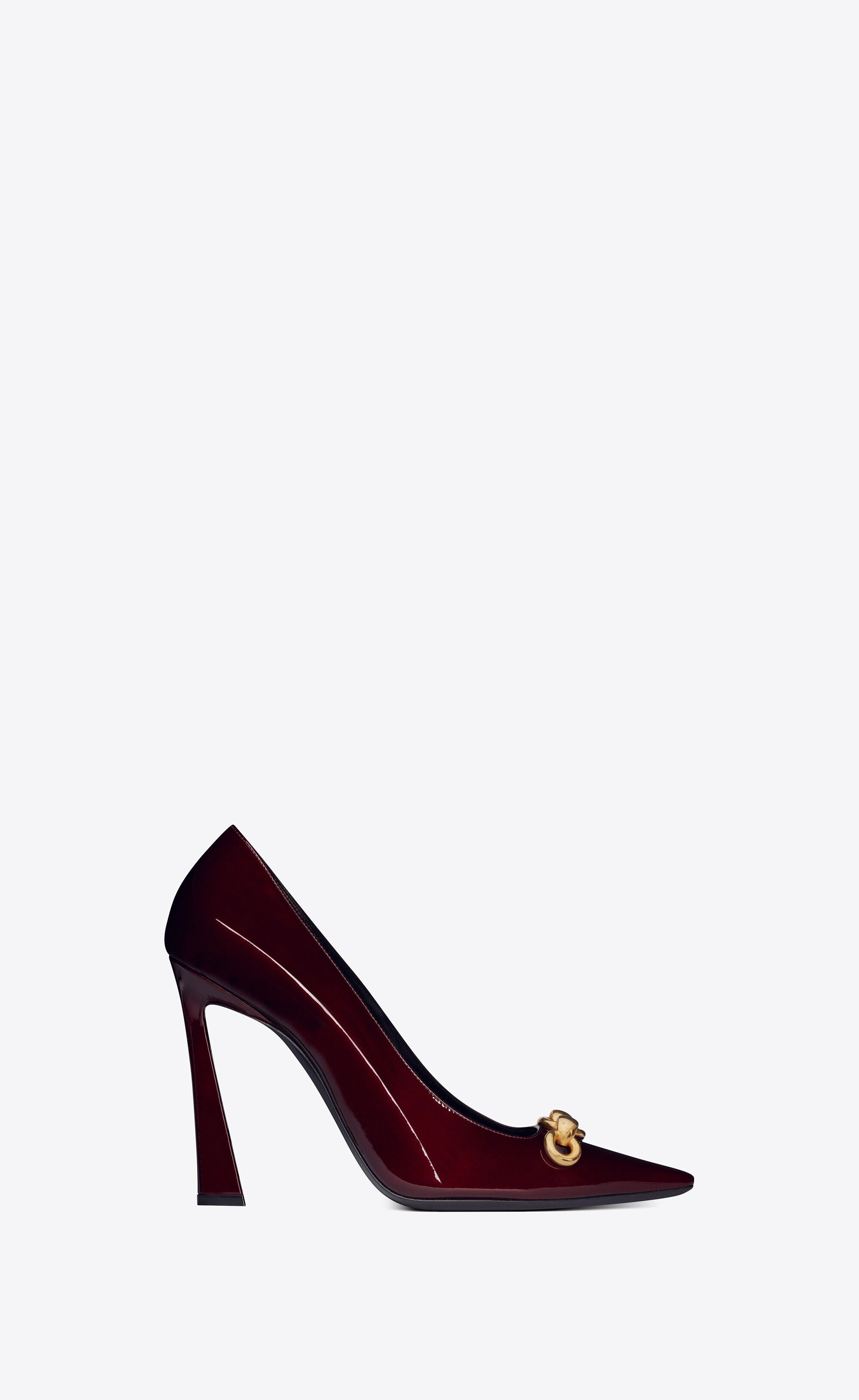 Saint Laurent Paris o1b1hav111224 Severine Pumps in Patent Leather in Burgandy Size US 6.5 / IT 36.5 - 1 Thumbnail