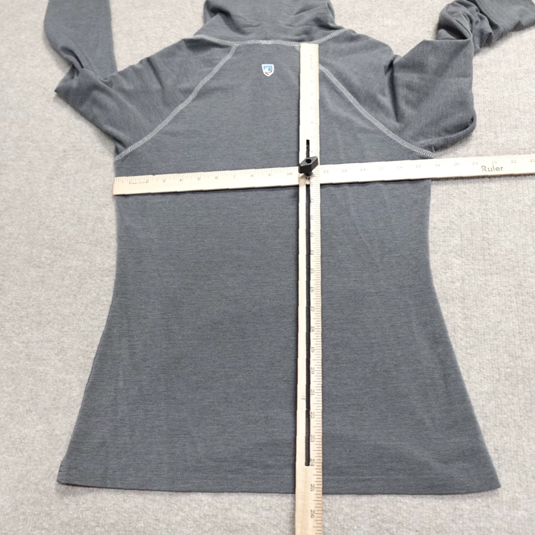 Vintage Kuhl Shirt Womens Small Gray Raglan Sleeve Cowl Neck Long Sleeve Cotton Blend Solid - Women - T-Shirt Size S / US 4 / IT 40 - 4 Thumbnail