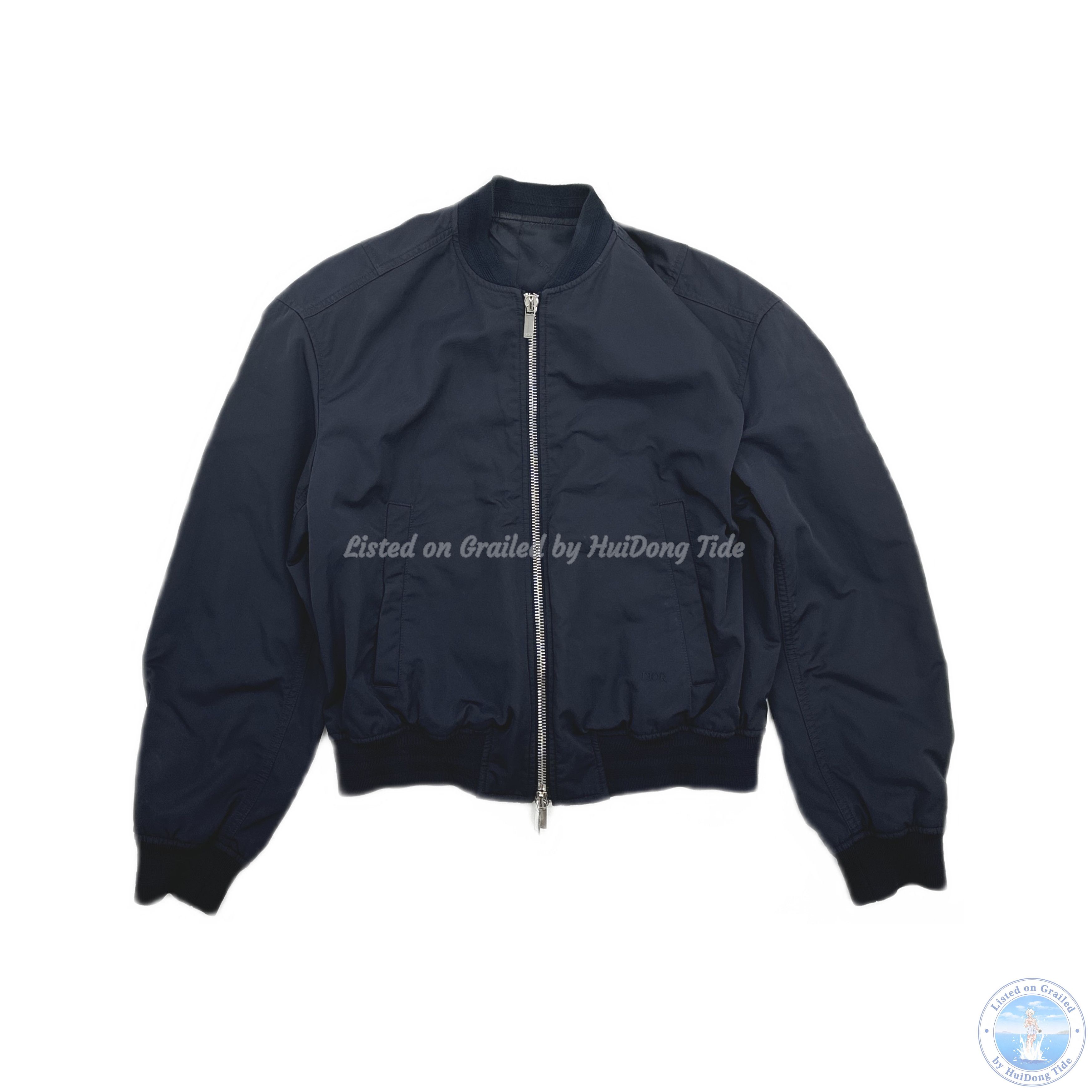 Dior × Jordan Brand Dior x Jordan Air Dior Navy Blue Bomber Jacket 