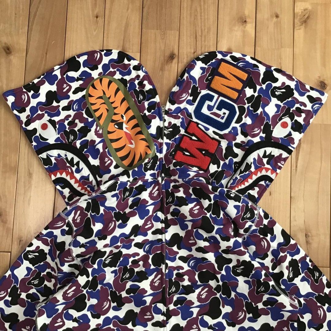 Bape 2024 🔥Hong Kong Store Camo🔥 BAPE shark full zip hoodie APE Size US XL / EU 56 / 4 - 3 Thumbnail