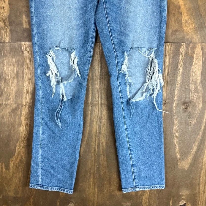 Madewell Madewell Womens Jeans Blue Denim High Rise Perfect Vintage Distressed Stretch 25 Size 42" / US 20 - 3 Thumbnail