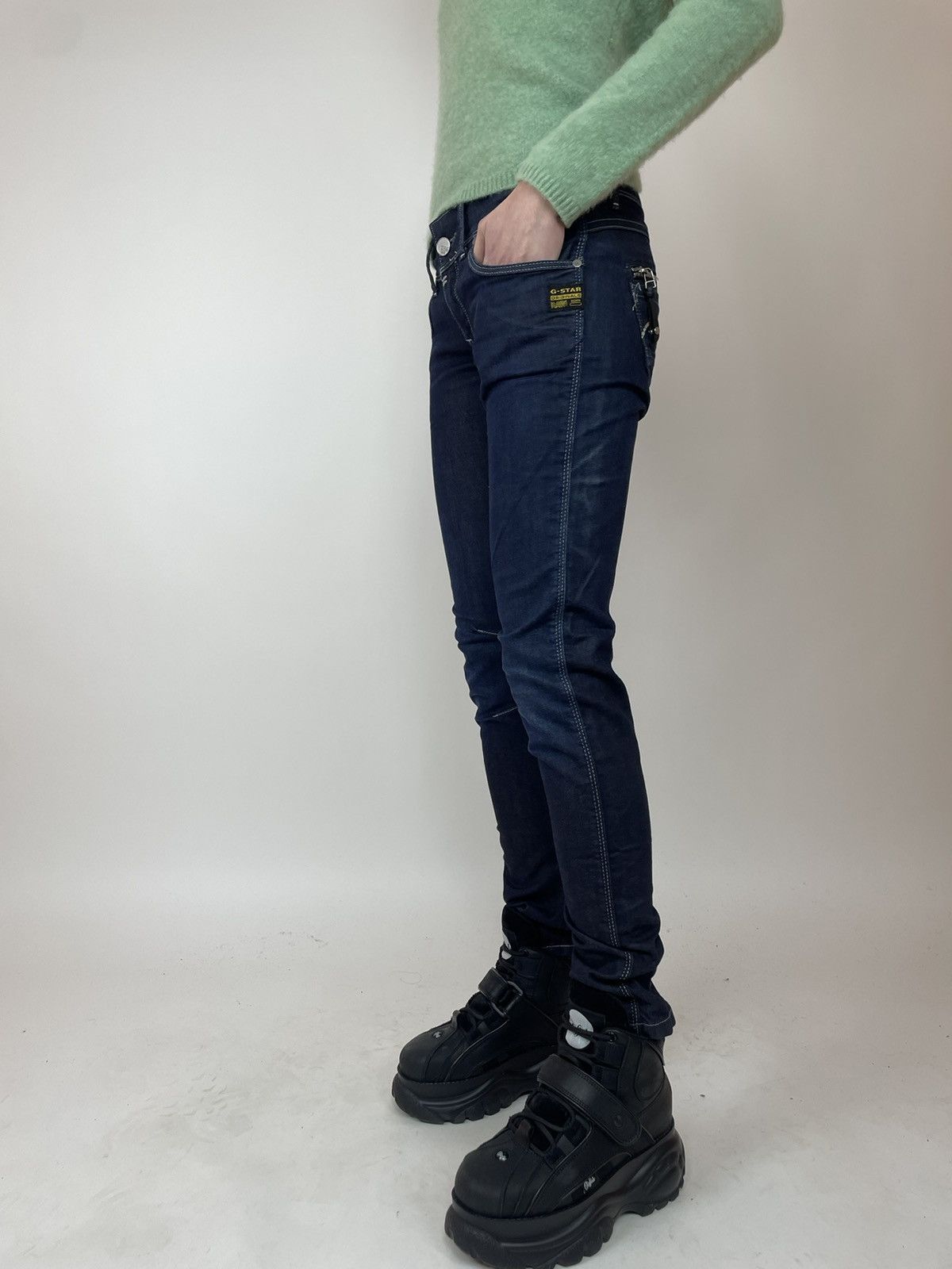 Other G-star RAW FENDER Skinny Womens biker jeans size W28 L30 Size 28" / US 6 / IT 42 - 5 Thumbnail
