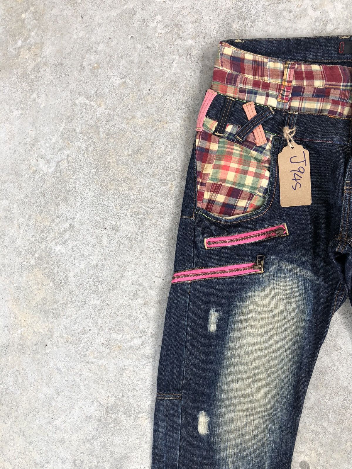 Japanese Brand Japanese Dominate Handcrafted Double Waist Distressed Jeans Size US 32 / EU 48 - 4 Thumbnail