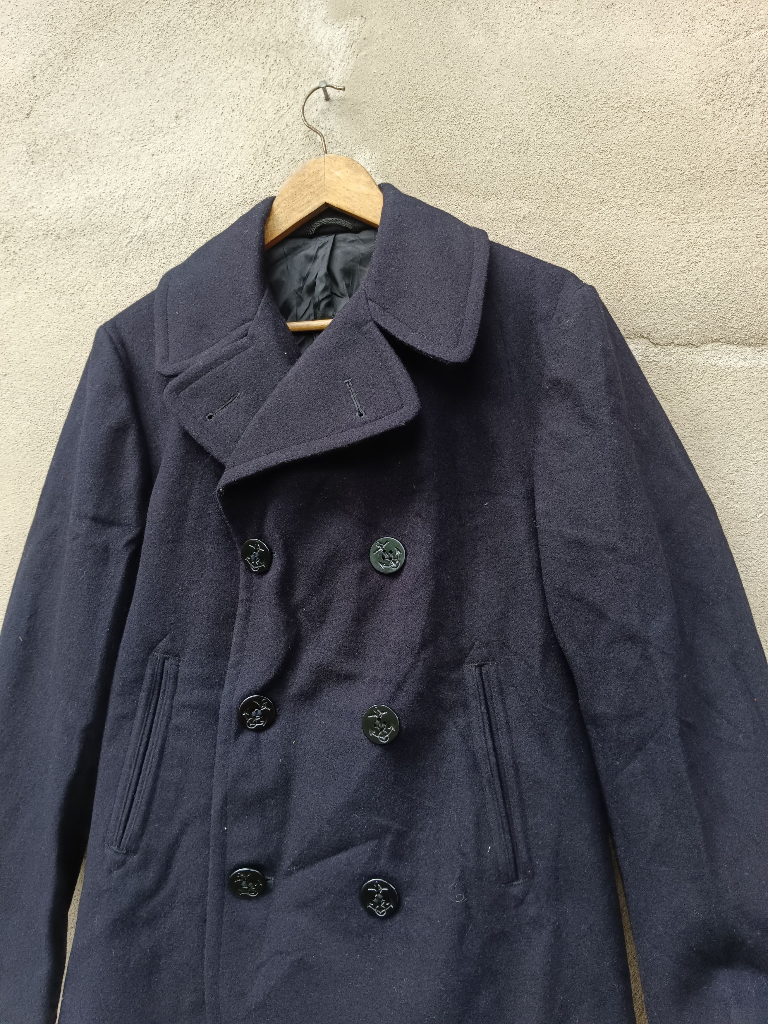 Vintage Vintage US NAVY Kersey Overcoat Men’s Wool Peacoat 38R Size US L / EU 52-54 / 3 - 3 Thumbnail