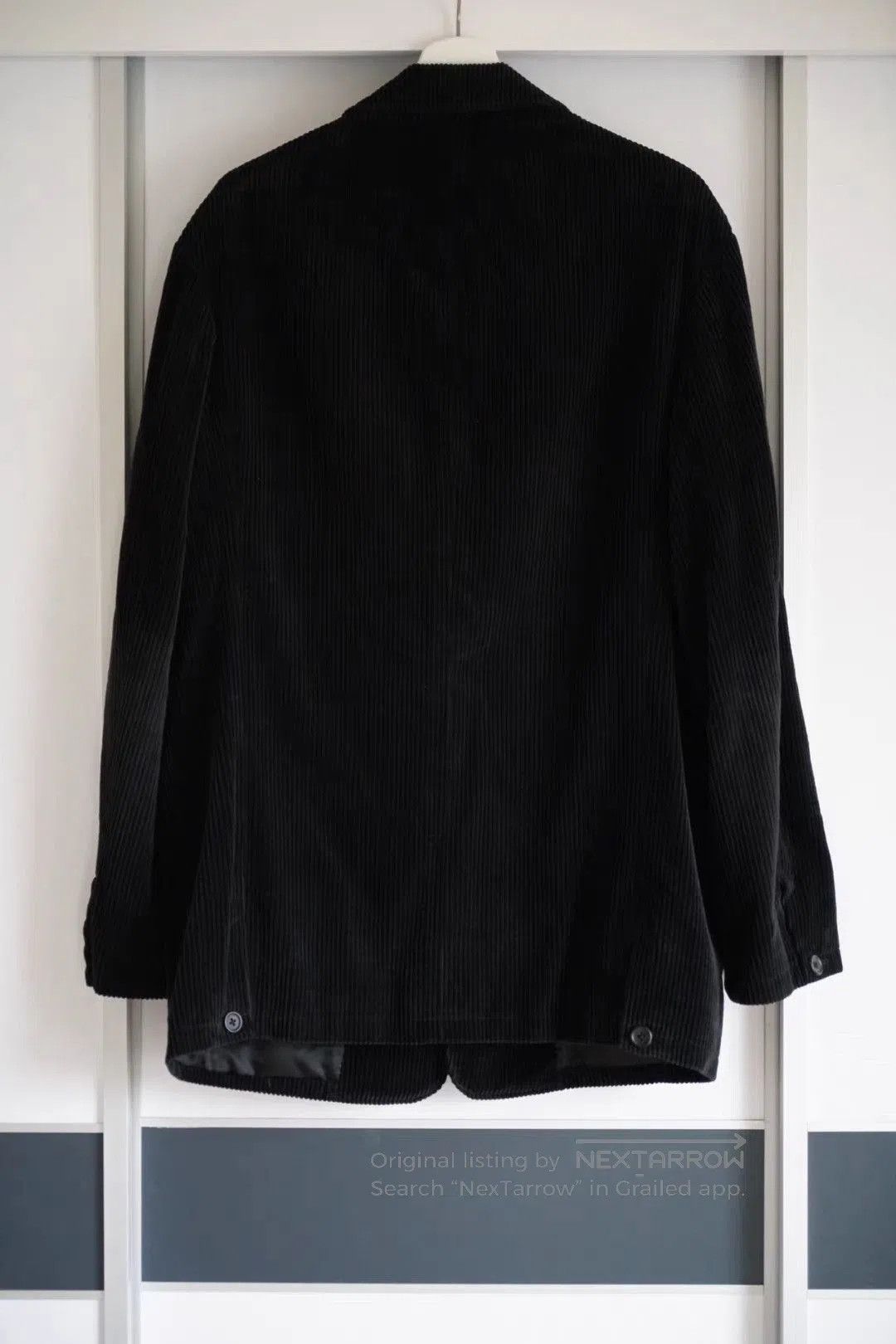 Yohji Yamamoto Black Corduroy Blazer . Size US M / EU 48-50 / 2 - 2 Thumbnail