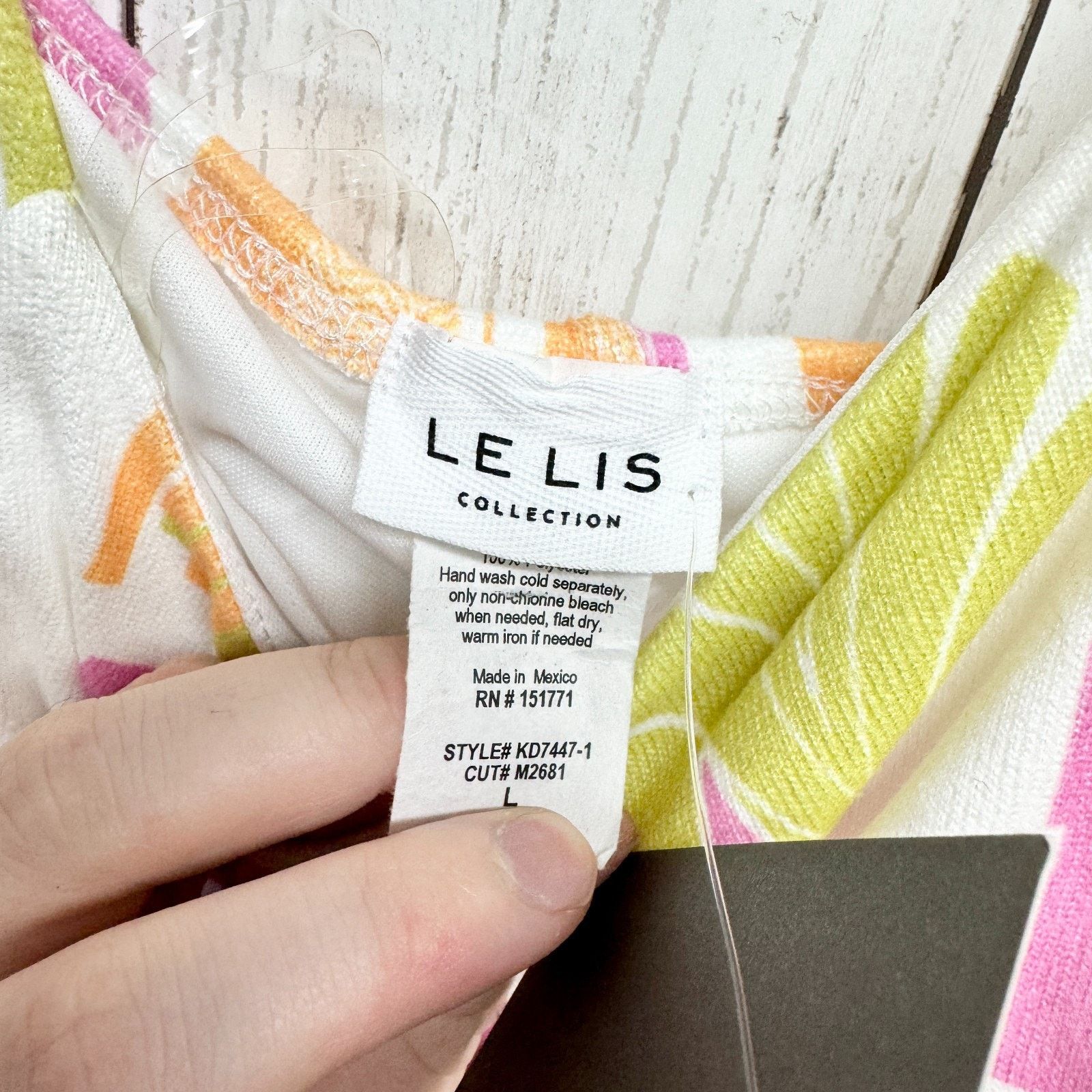 Other New Le Lis Dress Size Large Tropical Spaghetti Strap Maxi Size L / US 10 / IT 46 - 6 Thumbnail