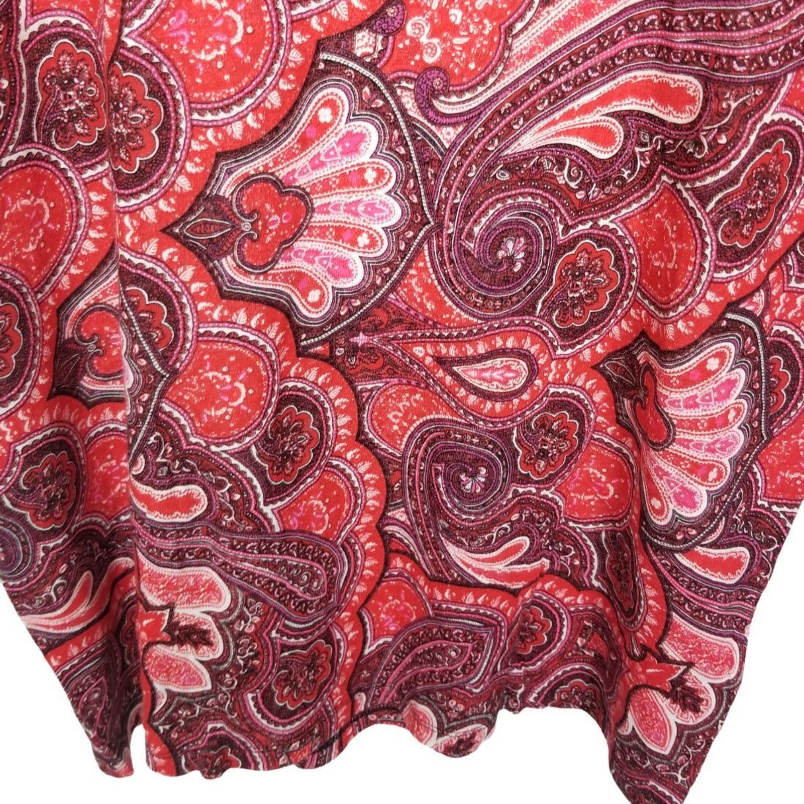 Lauren Ralph Lauren Lauren Ralph Lauren Womens Linen Floral Paisley Crewneck Tee Size L / US 10 / IT 46 - 4 Thumbnail