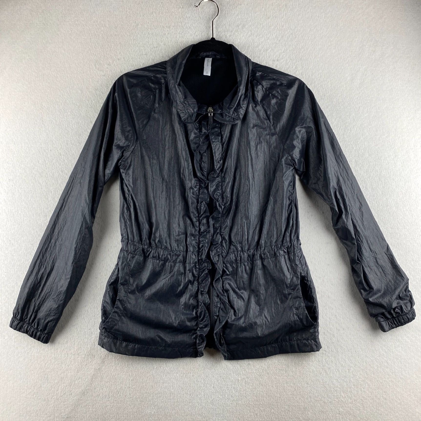 Gap Gap Windbreaker Jacket Womens XS Black Full Zip Softshell Rip Stop Size XS / US 0-2 / IT 36-38 - 2 Thumbnail