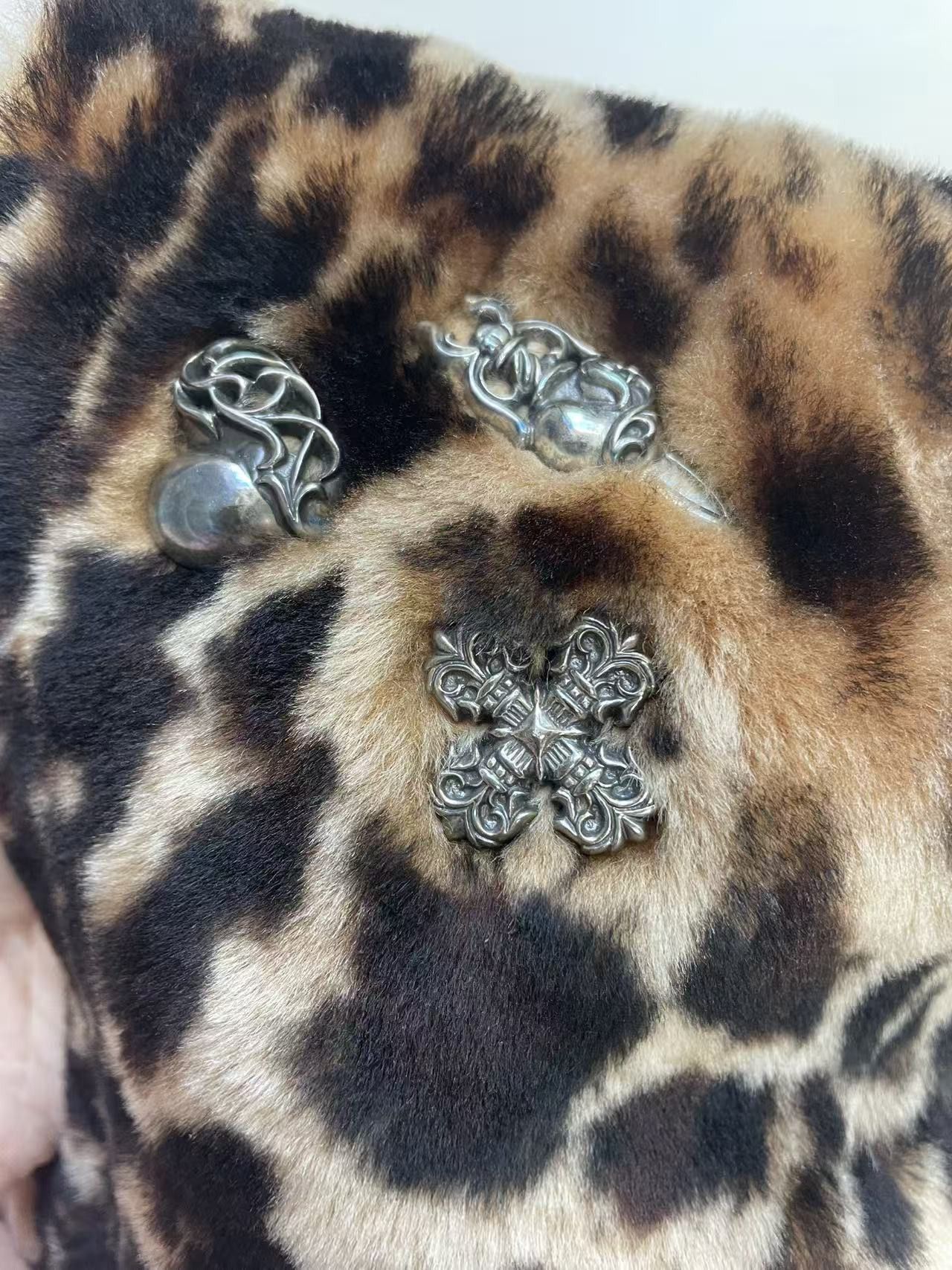 Chrome Hearts Chrome Hearts Leopard Fur Pendant Mini Tote Bag Size ONE SIZE - 4 Thumbnail