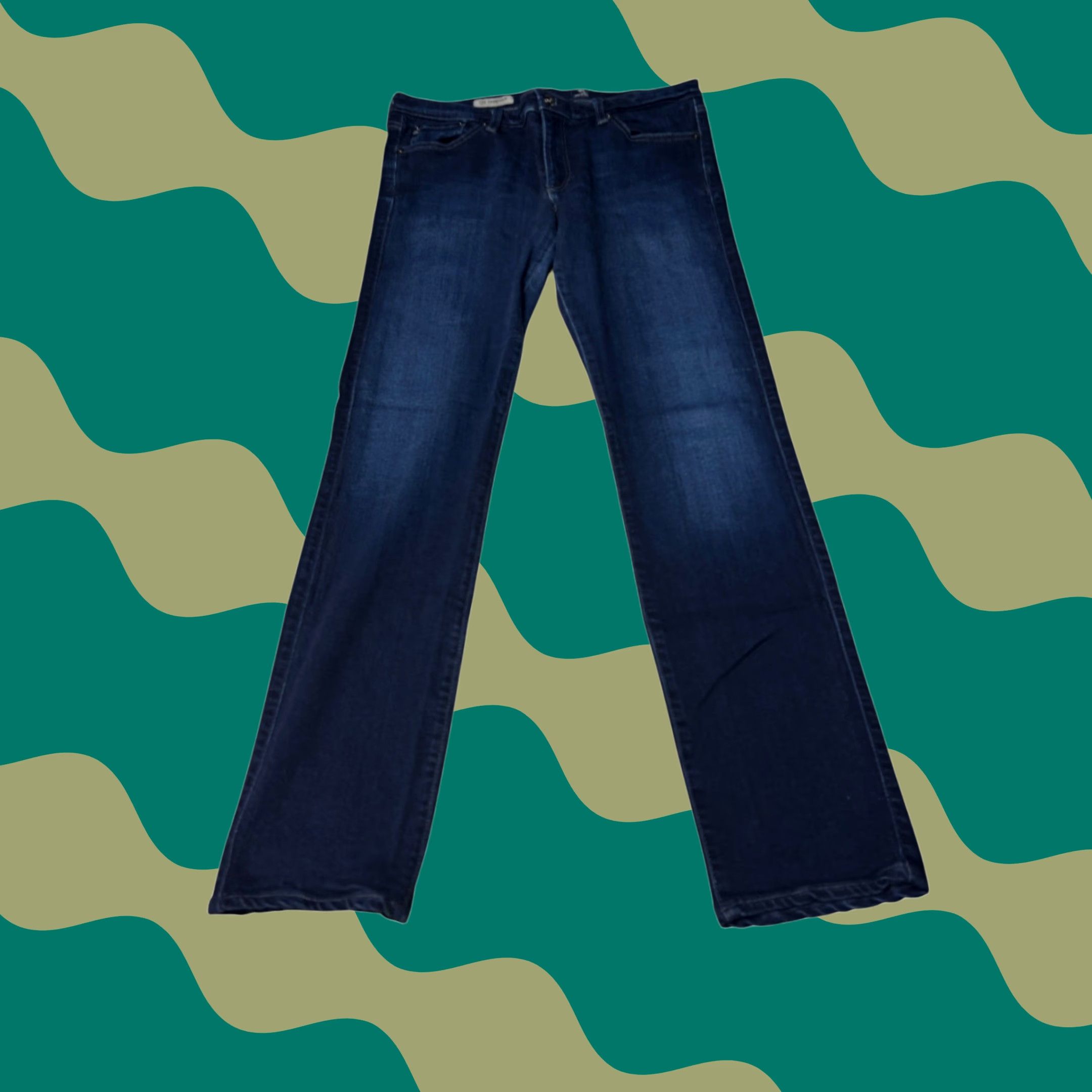 Vintage AG Adriano Goldschmied The Premiere Skinny Straight Jeans Dark Wash 32 X 29 USA Womens Jeans Size 24" / US 00 / IT 34 - 1 Thumbnail