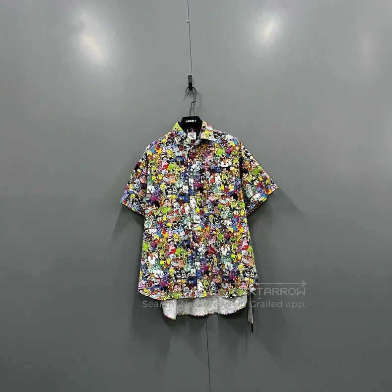 Vetements Vetements Cartoon Character Full-Print Short Sleeve Shirt Size US XS / EU 42 / 0 - 1 Thumbnail