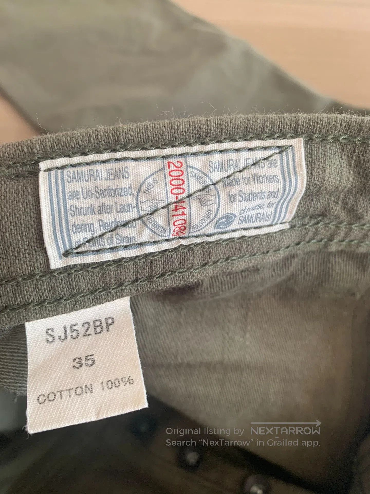 Samurai Jeans Samurai Jeans 52BPOG107 Olive Casual Pants. Size US 35 - 5 Thumbnail