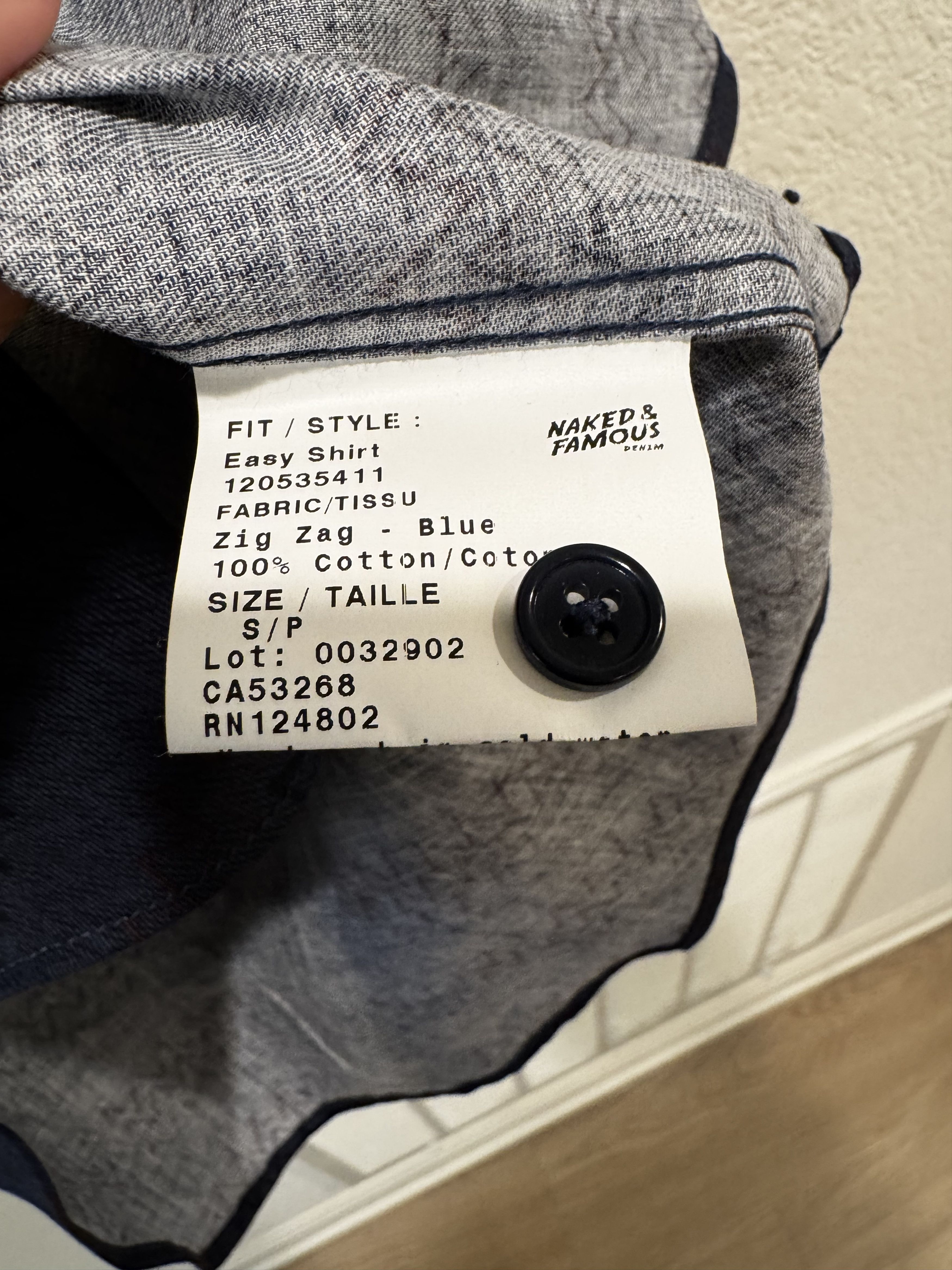 Naked & Famous Naked & Famous Easy Shirt – NWT Size US S / EU 44-46 / 1 - 8 Thumbnail