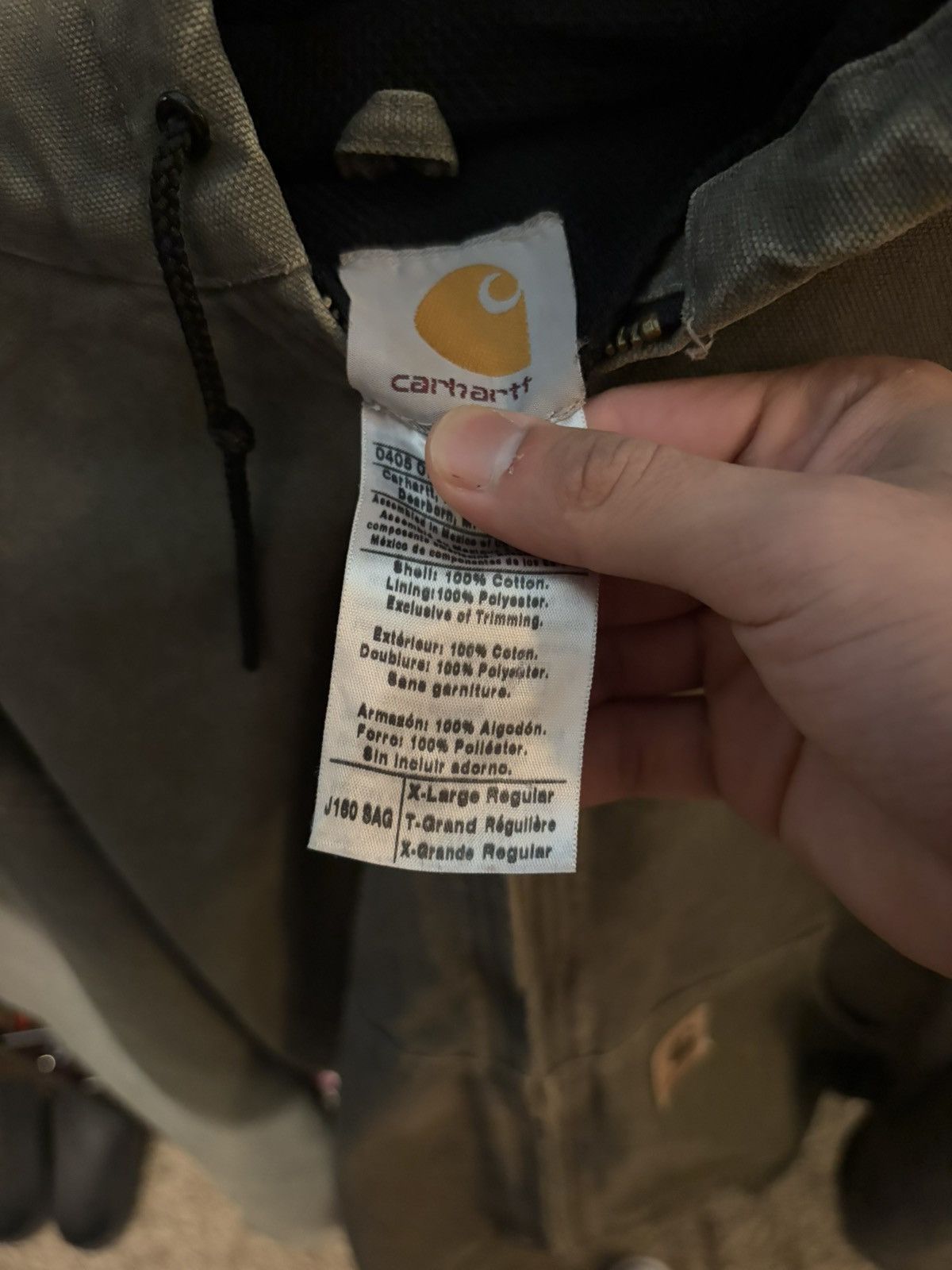 Carhartt vintage olivecarhartt work jacket Size US XL / EU 56 / 4 - 3 Thumbnail