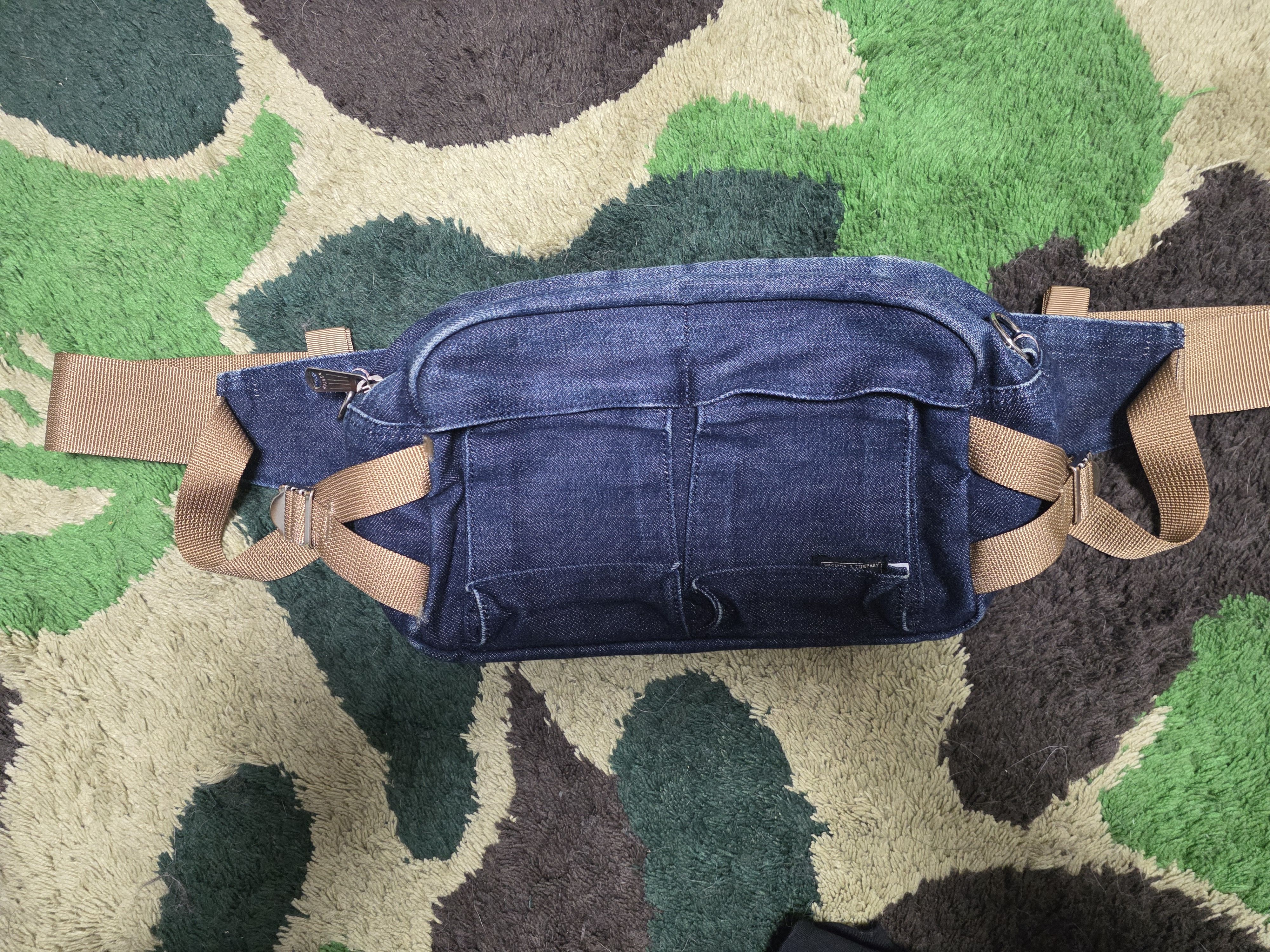 Bape × Porter [OS] BAPE x PORTER Indigo Denim Tanker Shoulder Bag