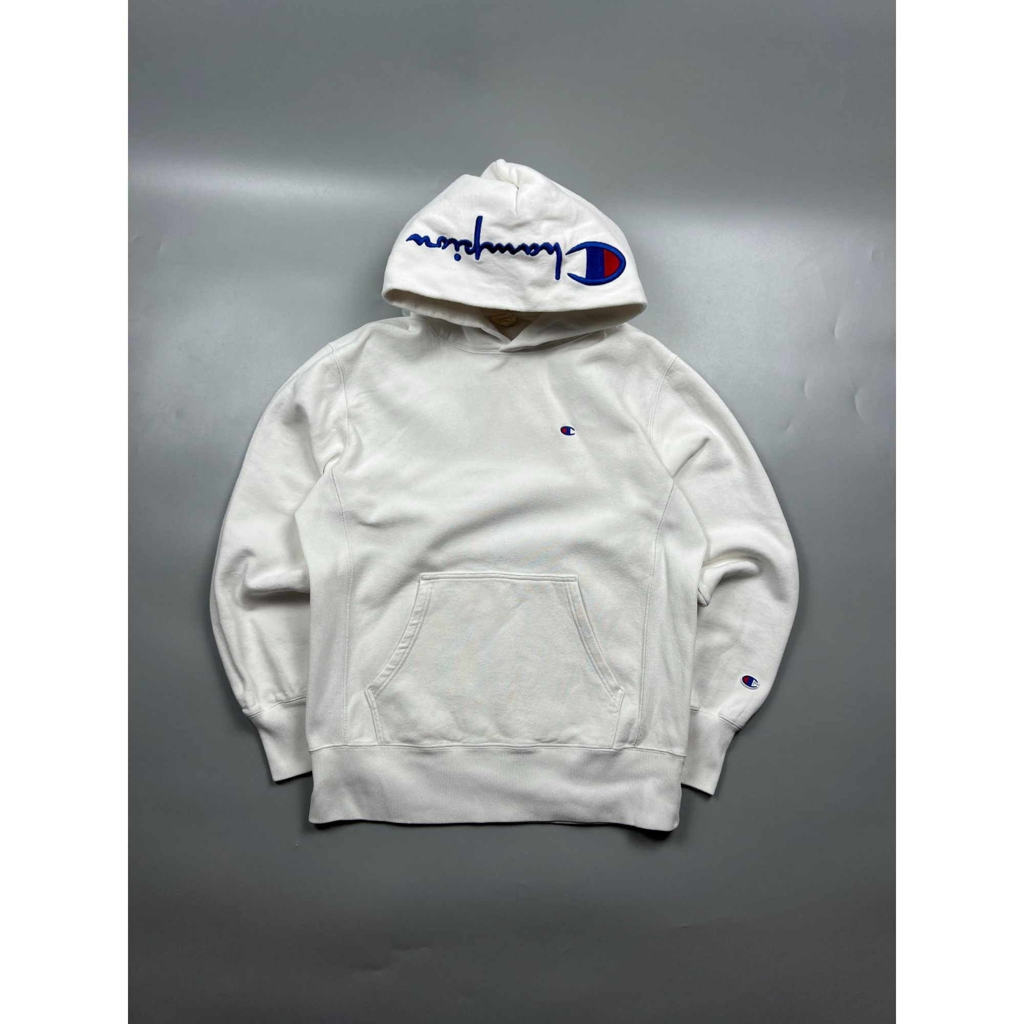 Champion Champion Reverse Weave Vintage White Hoodie (Y0878) Size US L / EU 52-54 / 3 - 1 Thumbnail