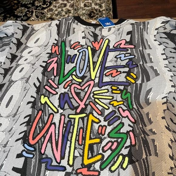Adidas adidas Originals Men’s Love Unites Doodle Print T-Shirt - NW Size US L / EU 52-54 / 3 - 7 Thumbnail