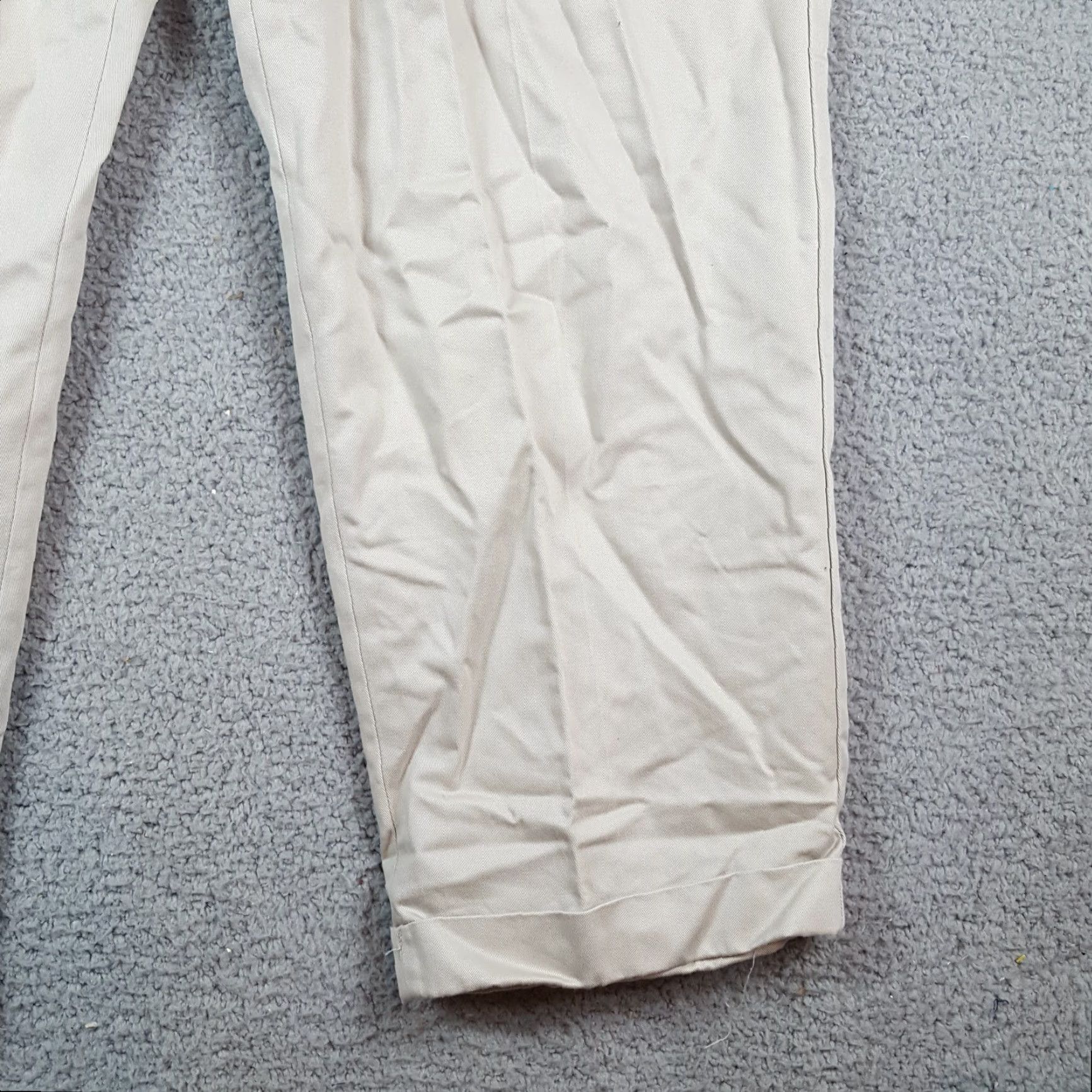 Vintage Vintage Alan Flusser Khaki Chino Pants Men’s Size 38x30 Retro Casual Tapered Fit Size US 38 / EU 54 - 3 Thumbnail
