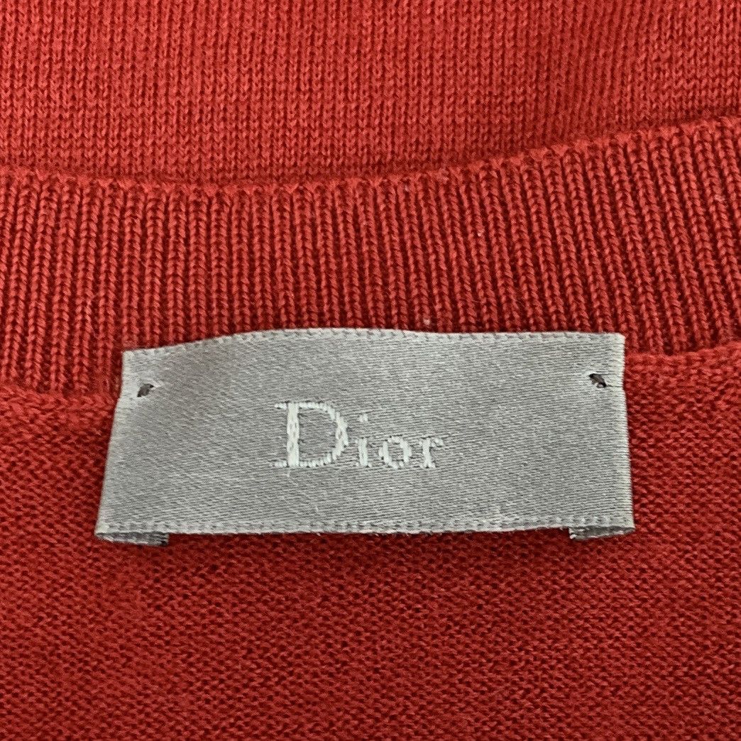 Dior Dior Red Bee Embroidered Wool Long Sleeve Knit Sweater K26WX Size US S / EU 44-46 / 1 - 5 Thumbnail