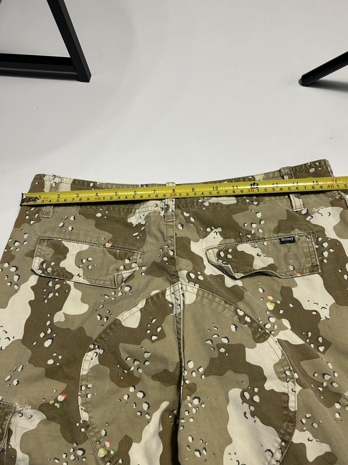 Stussy × Vintage Stussy Vintage Cargo Shorts Camo Mens Size 30 Size US 30 / EU 46 - 17 Thumbnail