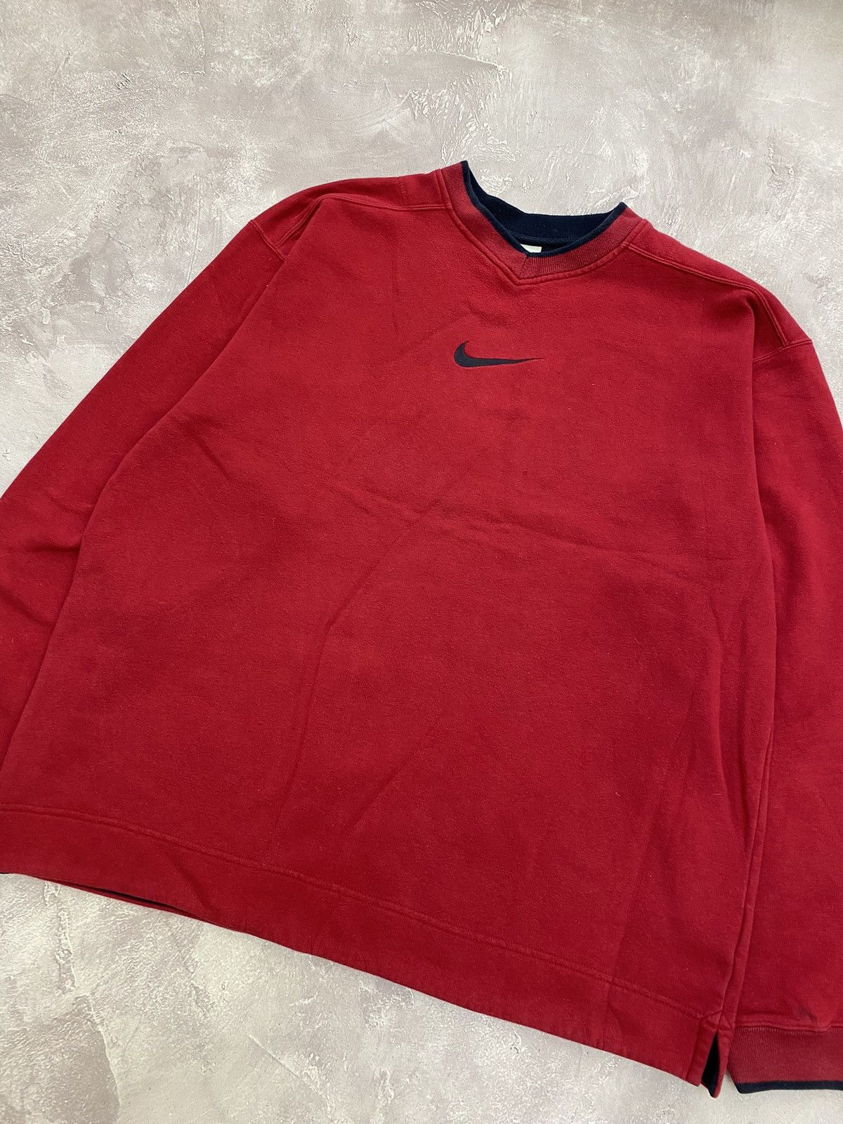 Nike Vintage 90s Nike Cental Logo Sweatshirt Big Logo Y2K Size US XXL / EU 58 / 5 - 2 Thumbnail