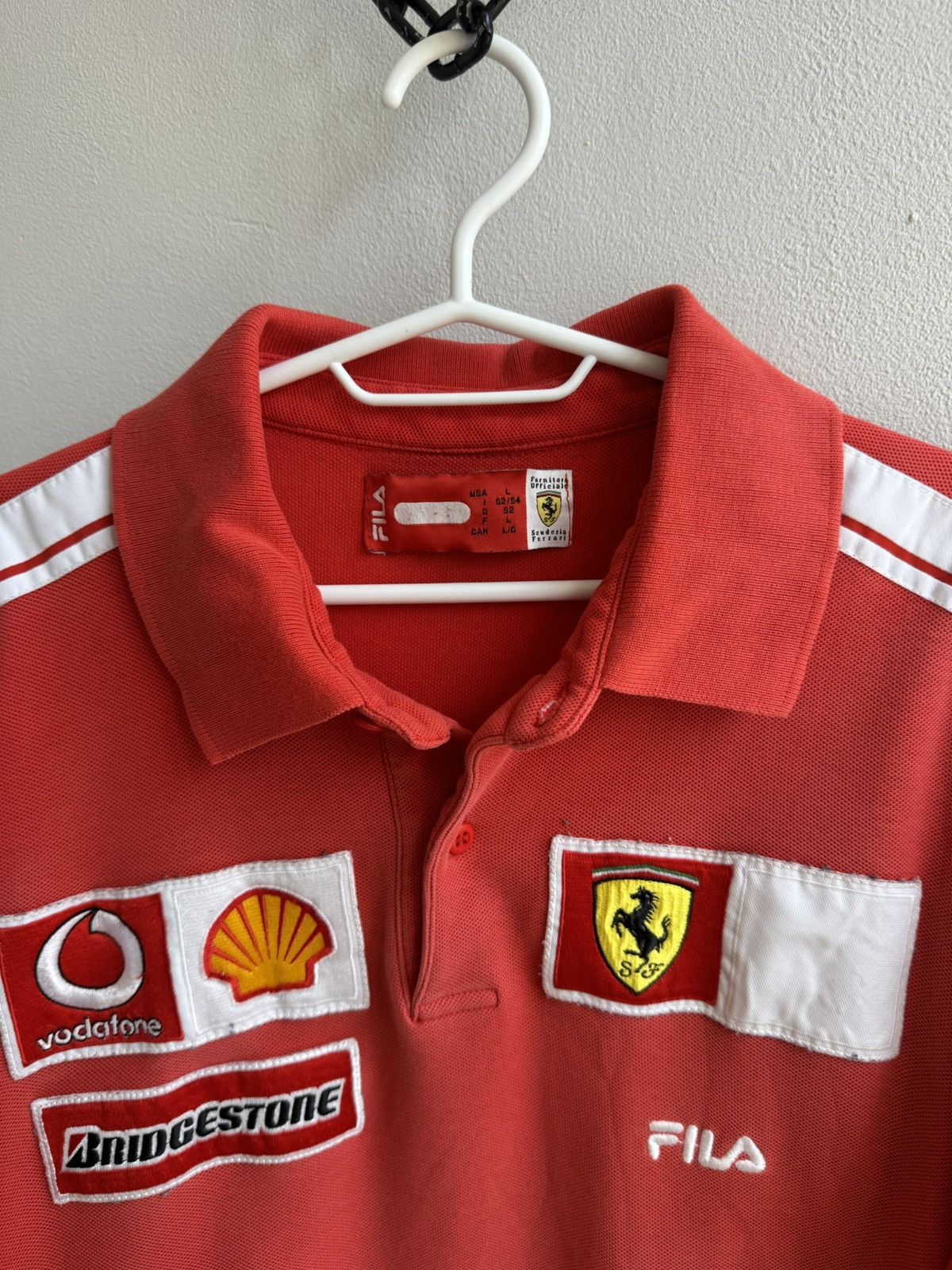 Fila Ferrari Vintage 90s Racing Shirt Fila Tee Rare Formula F1 Size US L / EU 52-54 / 3 - 8 Thumbnail