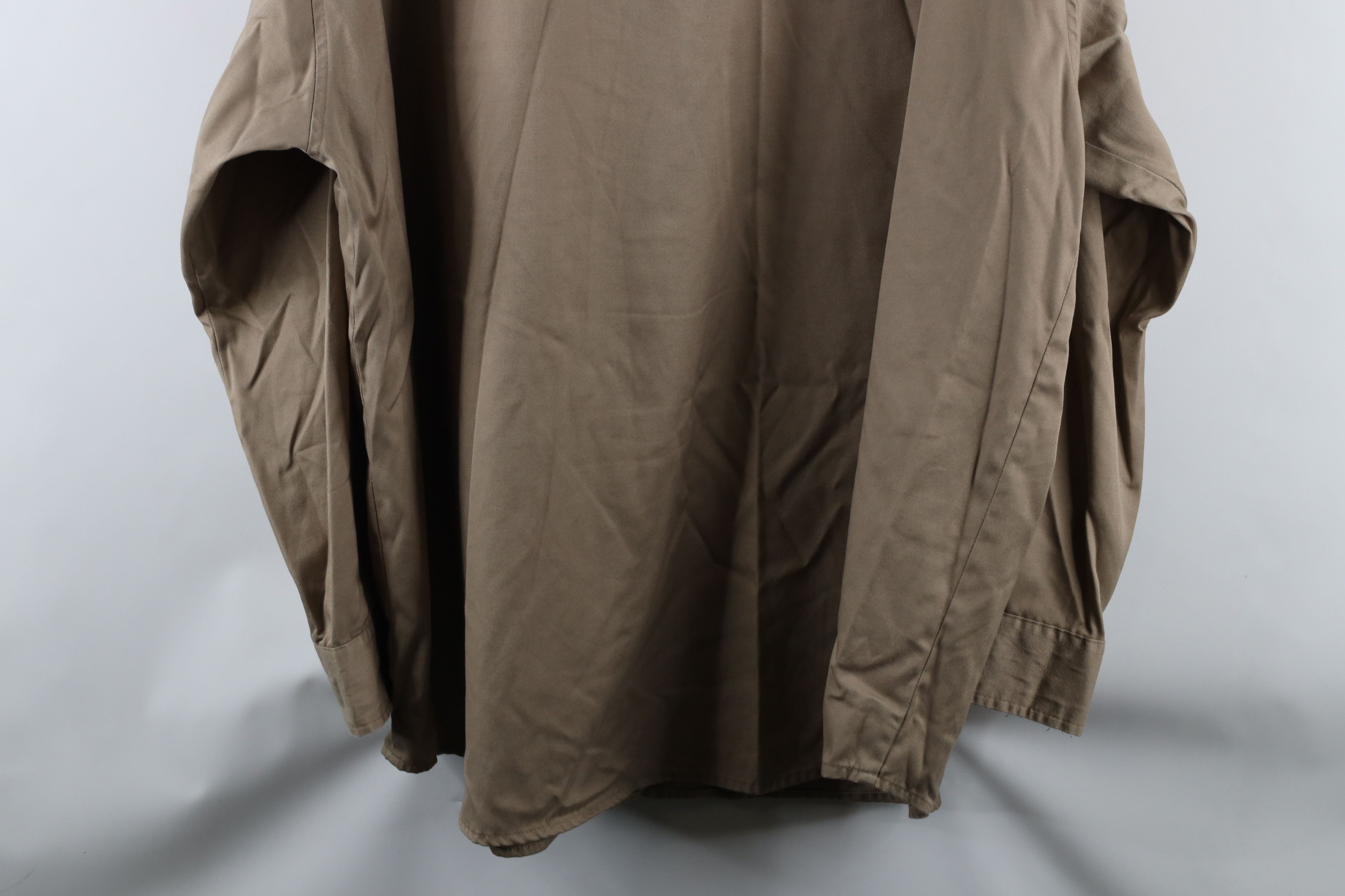 Vintage Vintage 90s Big Mac Workwear Collared Button Shirt Brown Size US XXL / EU 58 / 5 - 13 Thumbnail