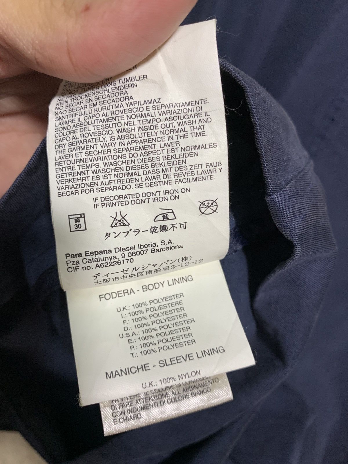 Diesel 🔥DIESEL TRENCH COATS NAVY Size US XS / EU 42 / 0 - 10 Thumbnail