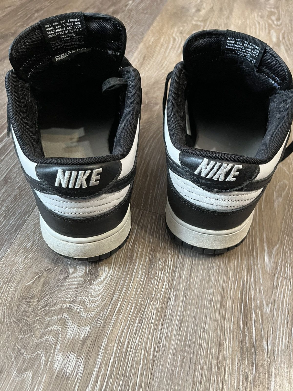 Nike Nike Dunks Black/White Panda With Box Size US 11.5 / EU 44-45 - 5 Thumbnail