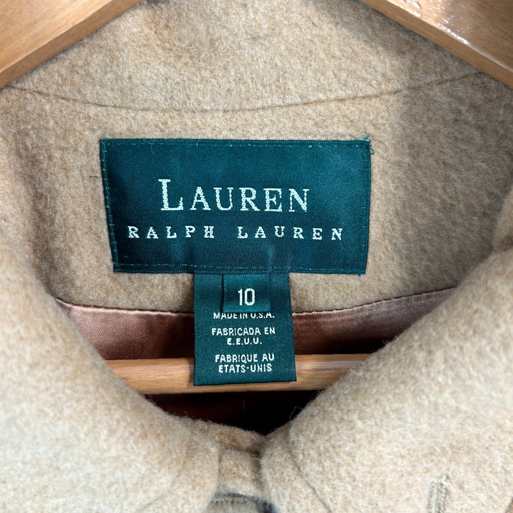 Ralph Lauren Lauren Ralph Lauren Overcoat Coat Long Camel 100% Camel Hair Beige Size 10 Womens Vintage? Size L / US 10 / IT 46 - 3 Thumbnail
