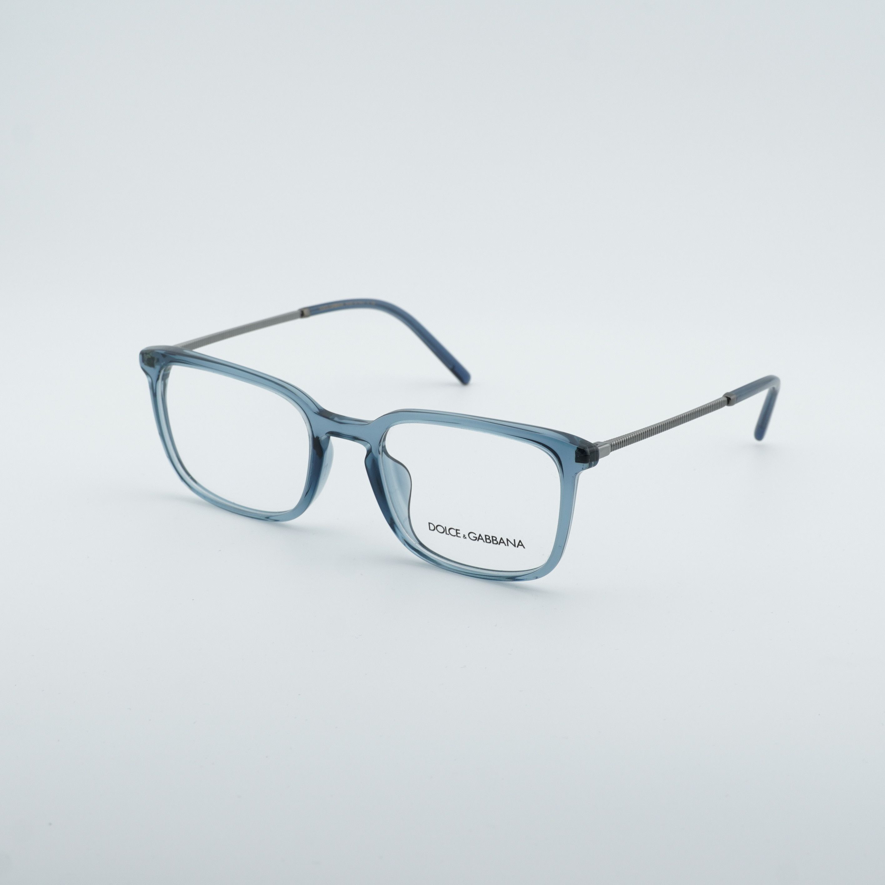 Dolce & Gabbana Dolce & Gabbana DG3349F 3040 Eyeglasses Rectangle Blue Size ONE SIZE - 7 Thumbnail