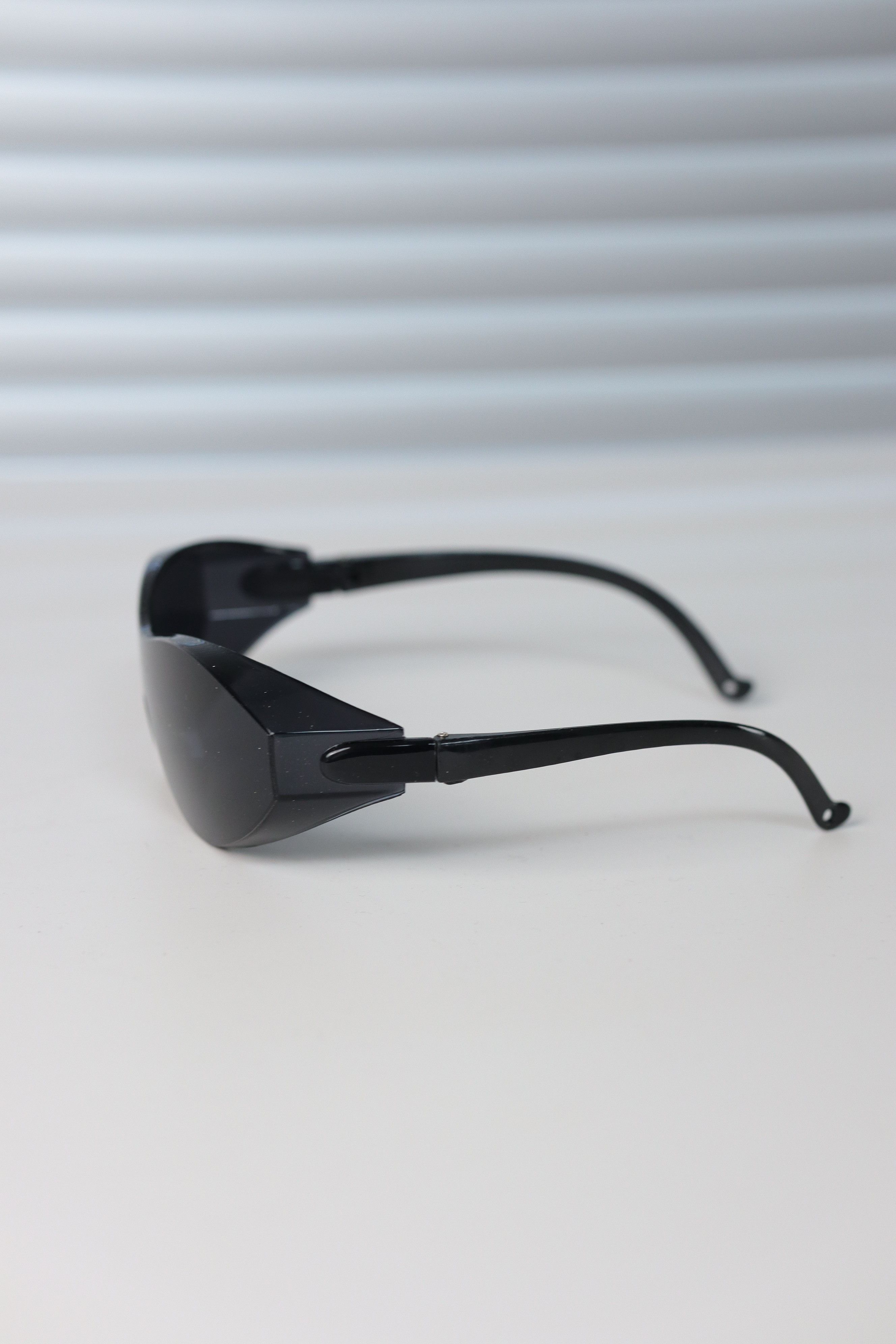 Japanese Brand Y2k Large Wide Safety Glasses Sunglasses Black Unisex OS Size ONE SIZE - 3 Thumbnail