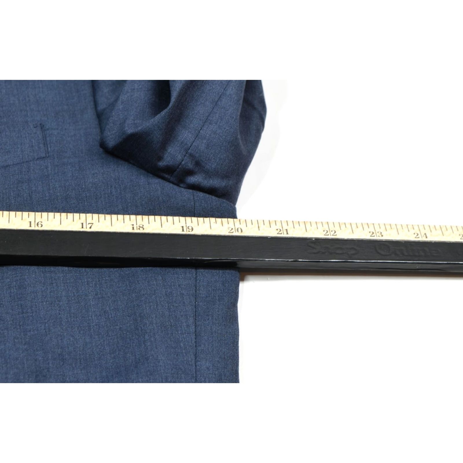 J.Crew J.CREW Blazer Mens 40R Blue Slim Two-Button Notch Lapel Wool Single-Breasted Jacket/Coat Regular Length Vintage: No Size 40R - 7 Thumbnail