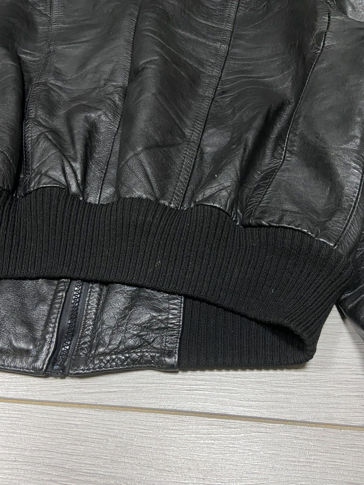 Genuine Leather Leather bomber jacket vintage zip Size US S / EU 44-46 / 1 - 15 Thumbnail