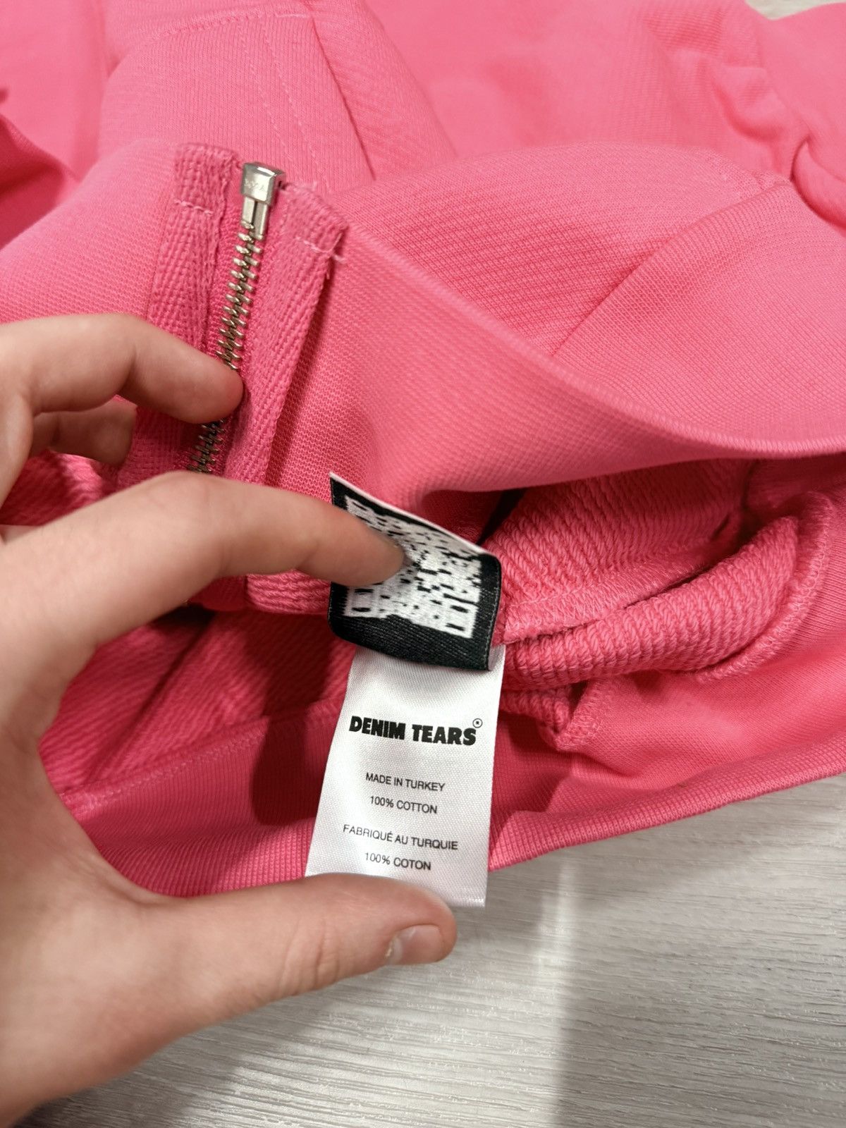 DENIM TEARS Denim Tears Pink University Hoodie Size US L / EU 52-54 / 3 - 5 Thumbnail