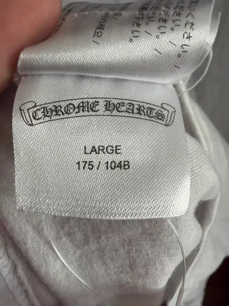 Chrome Hearts CHROME HEARTS Size L White long sleeve neckline logo Size US L / EU 52-54 / 3 - 5 Thumbnail