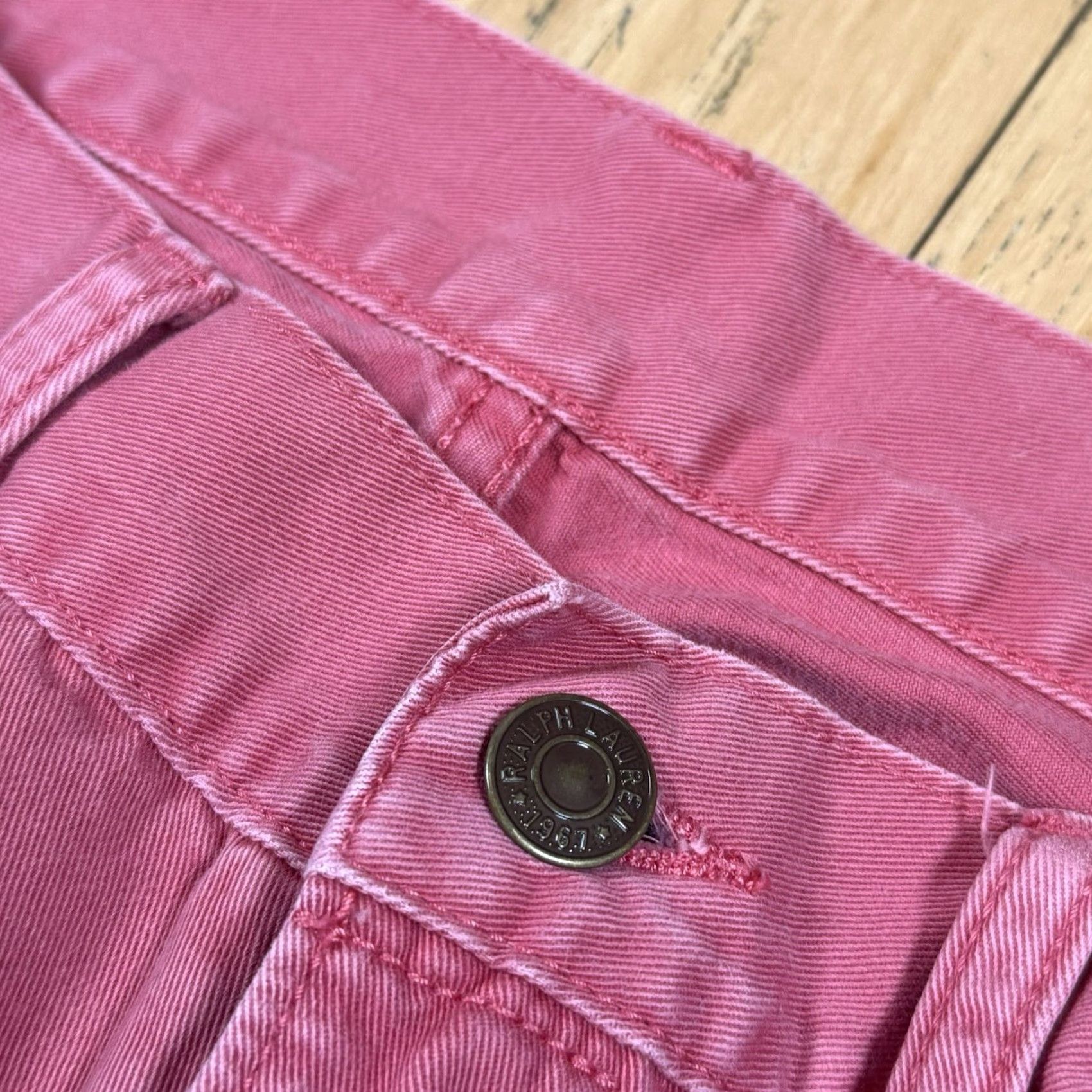 Polo Ralph Lauren VINTAGE Polo Ralph Lauren Jeans Mens 32x30 Pink Straight Fit Slimming Light Wash Straight Mens Size US XS / EU 42 / 0 - 5 Thumbnail