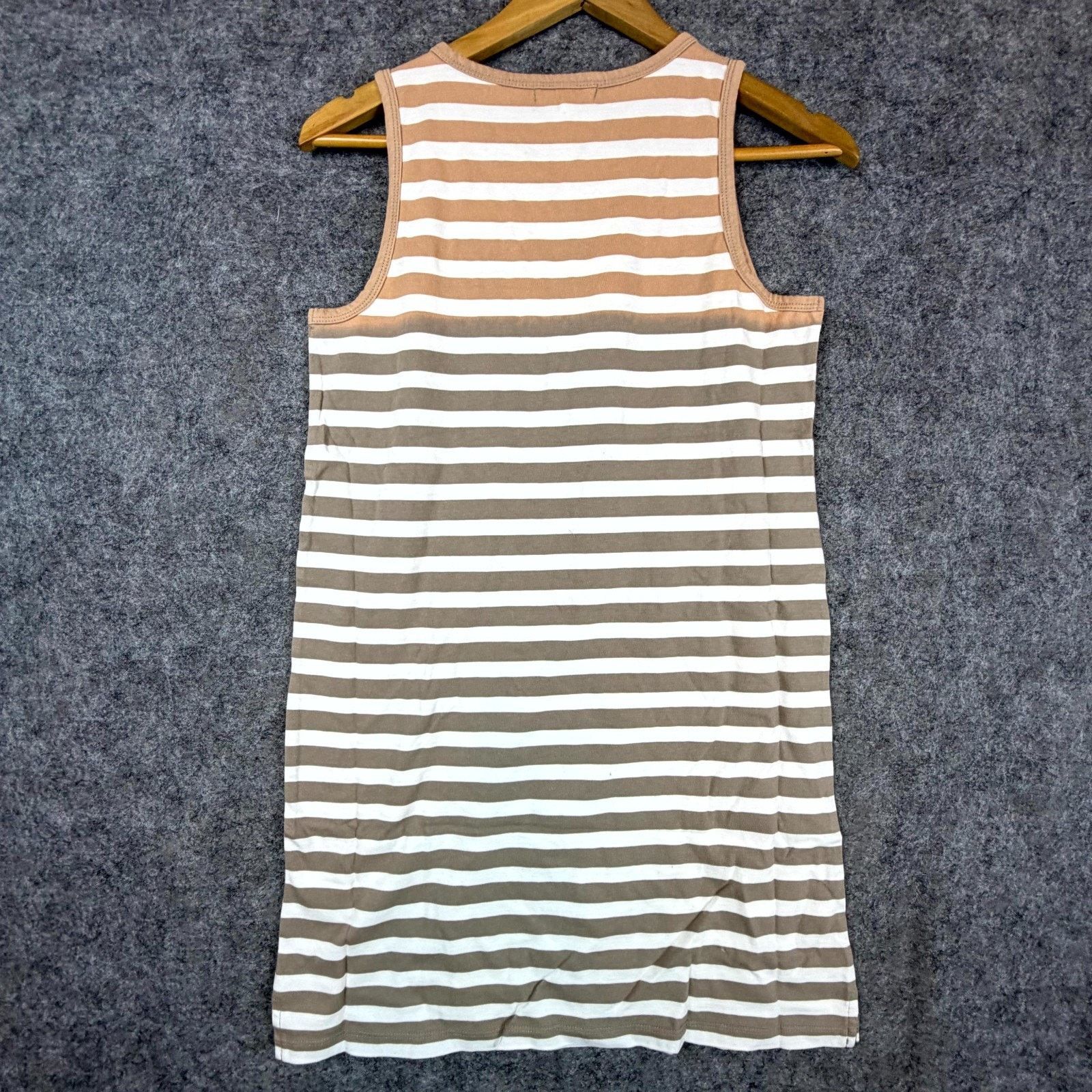 Z Supply ZSupply Tank Dress XS Washed Taupe Aya Sun Stripe Beach Boho Size XS / US 0-2 / IT 36-38 - 2 Thumbnail