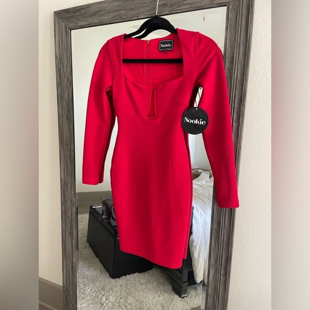 Other NWT Nookie long sleeve red stadium winter edition dress *So Size M / US 6-8 / IT 42-44 - 1 Thumbnail