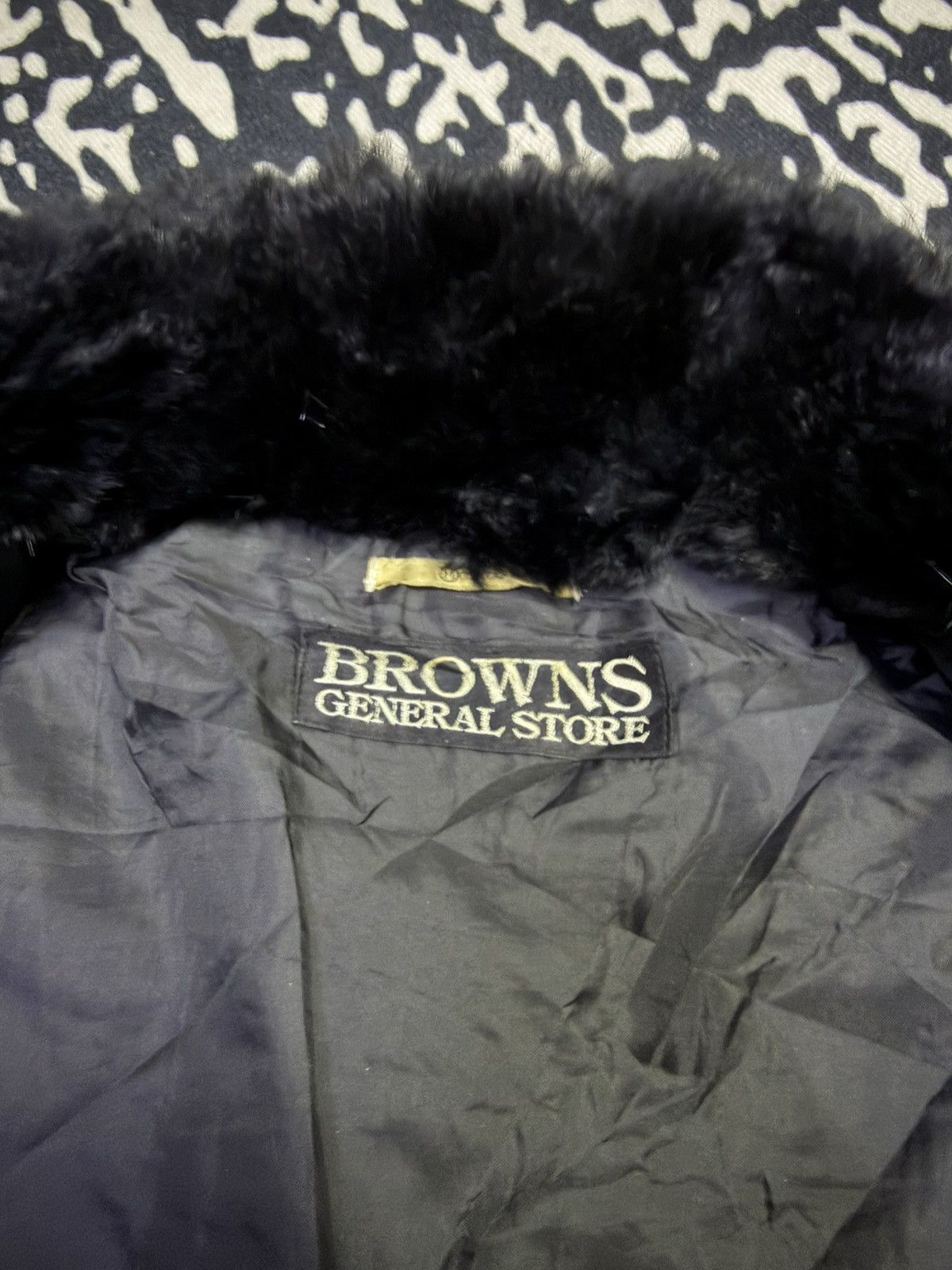 Japanese Brand Vintage Browns General Store Furr Leather Jacket Size M / US 6-8 / IT 42-44 - 7 Thumbnail