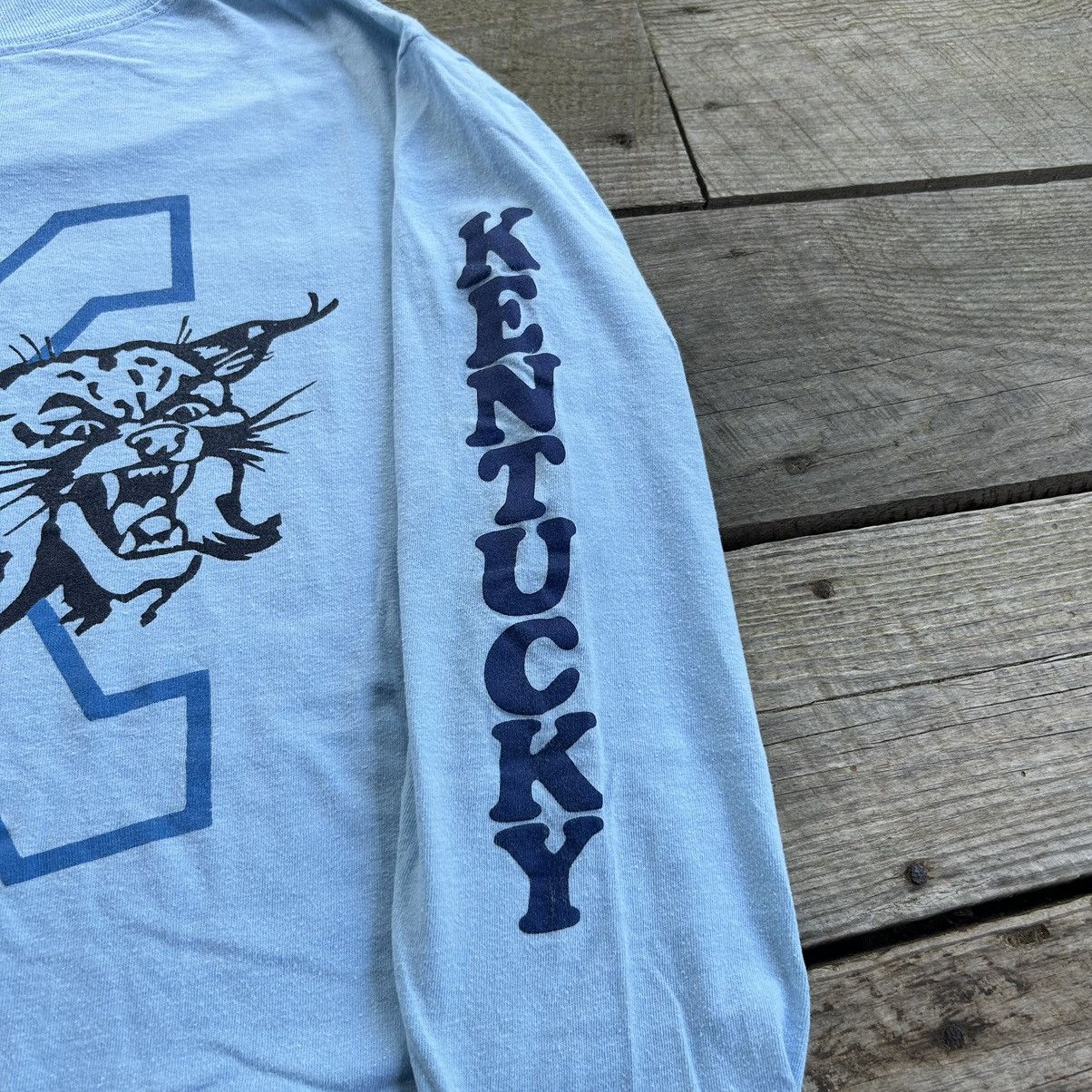 Vintage Vintage 70-80s Kentucky Wildcats Baby Blue Long Sleeve Shirt Size US S / EU 44-46 / 1 - 9 Thumbnail