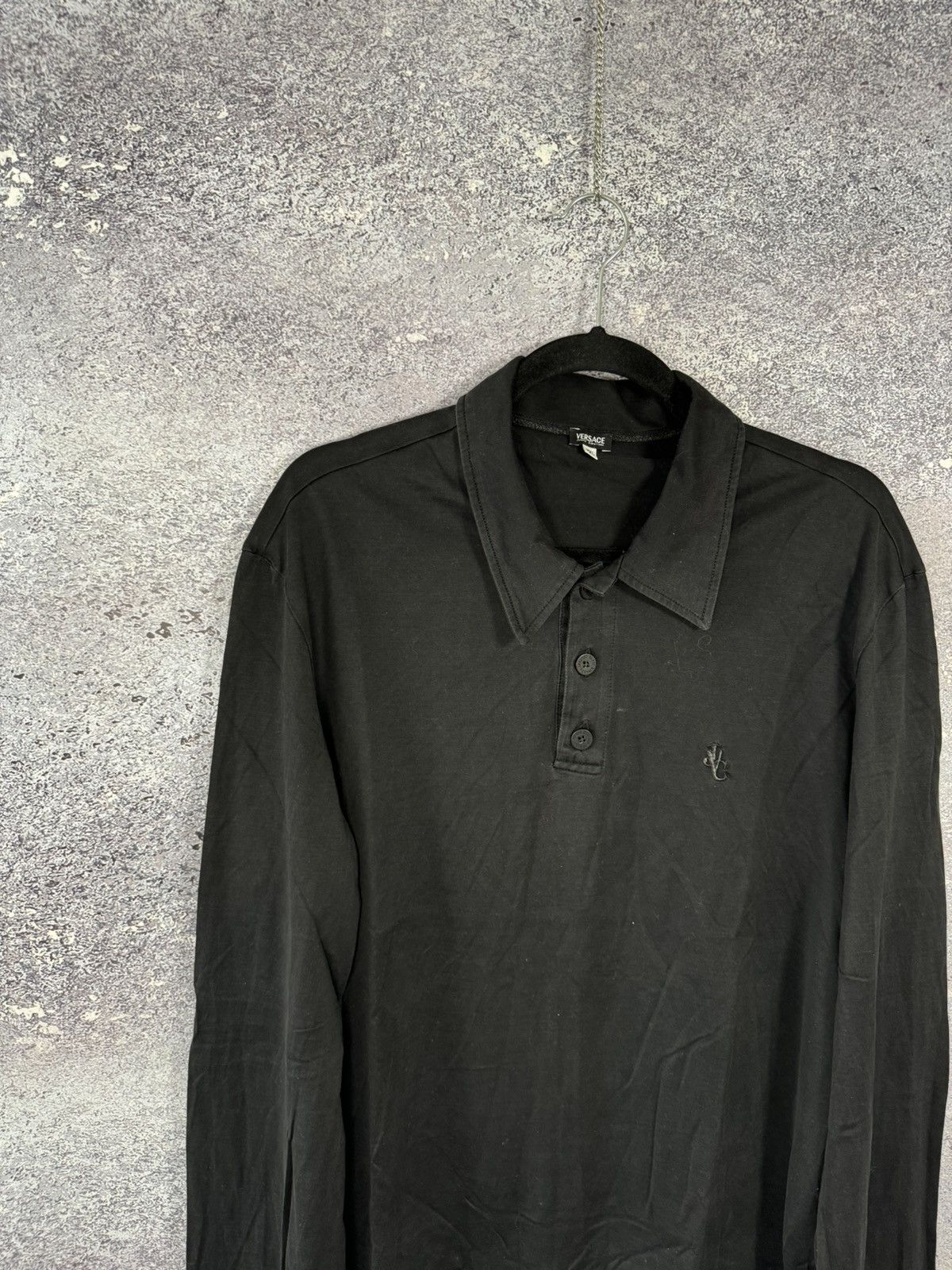 Versace Jeans Couture × Vintage Vintage Versace Jeans Couture Black long sleeve Size US L / EU 52-54 / 3 - 2 Thumbnail