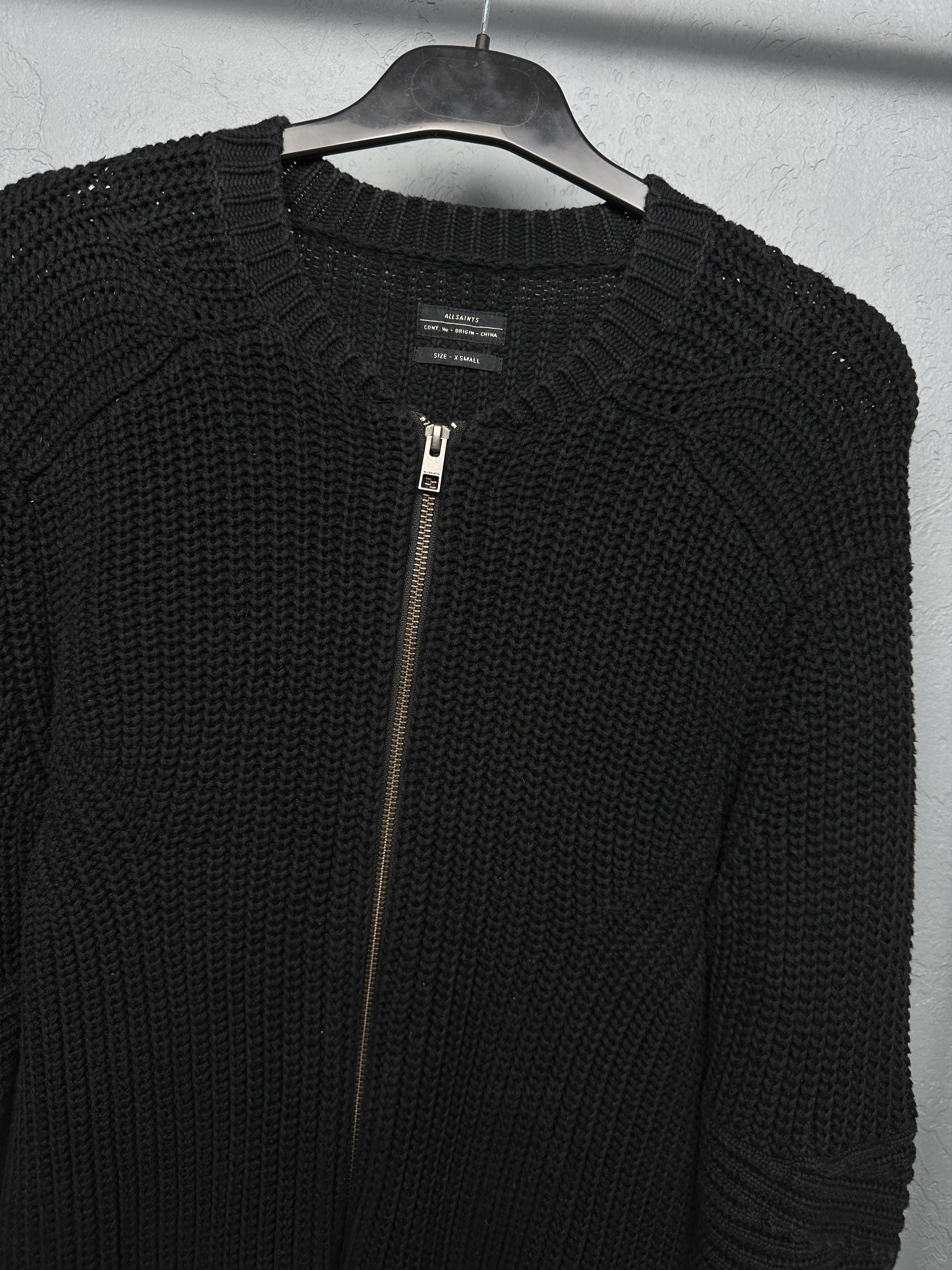 Allsaints Allsaints Mens Moat Knit Bomber Sweater Size US XS / EU 42 / 0 - 2 Thumbnail