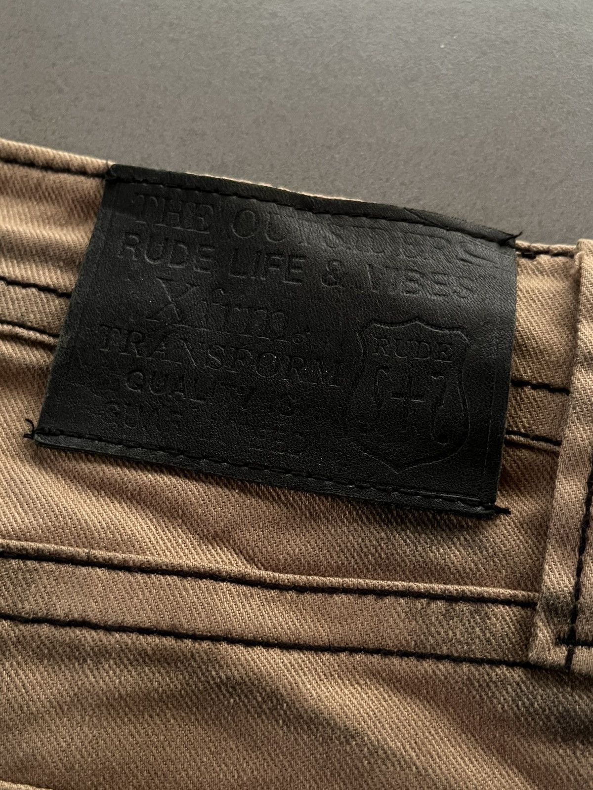 14th Addiction JAPANESE XFRM FADED PATTERN FLARE BOOTCUT SEDITIONARIES PUNK Size US 30 / EU 46 - 12 Thumbnail